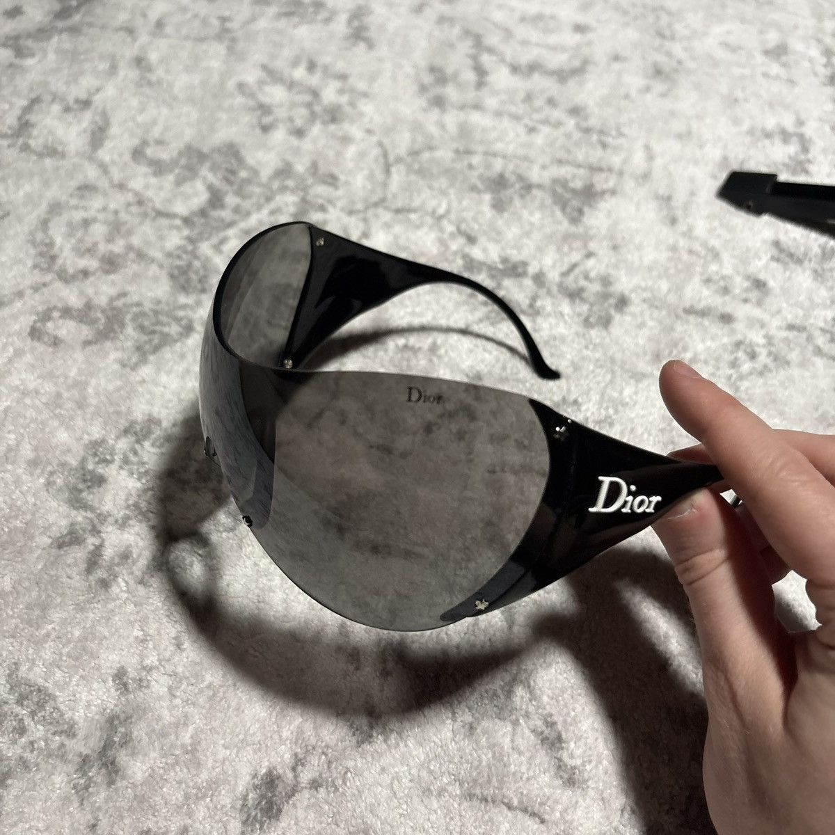 Dior Dior by Galliano 2003 Ski 1 Glasses Black & White Size ONE SIZE - 4 Thumbnail