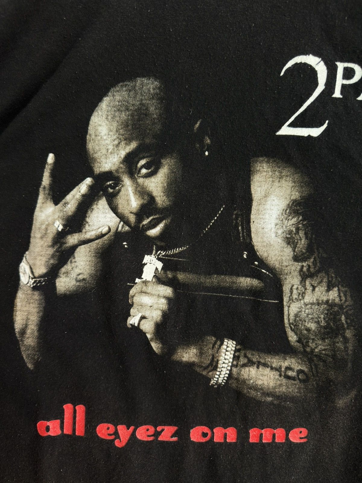 Rap Tees 2Pac All Eyez On Me T Shirt Size US XL / EU 56 / 4 - 2 Thumbnail