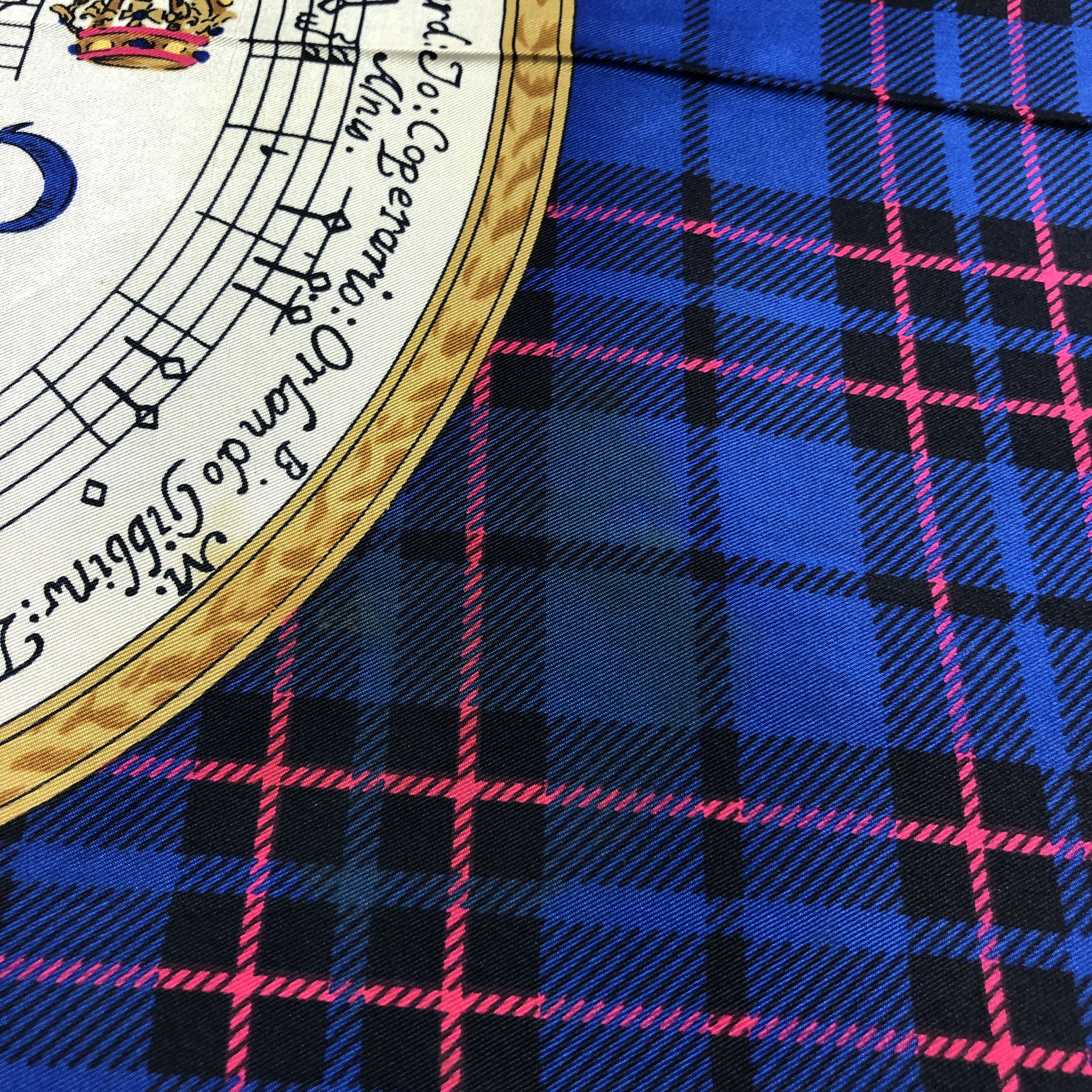 Japanese Brand Luxury Music Silk Scarf M1193 Size ONE SIZE - 14 Thumbnail