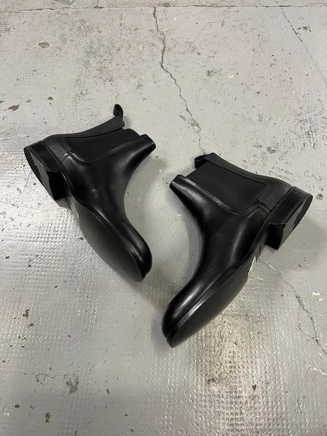 Lanvin Lanvin Navy Leather Chelsea Ankle Boots Size US 10.5 / EU 43-44 - 4 Thumbnail
