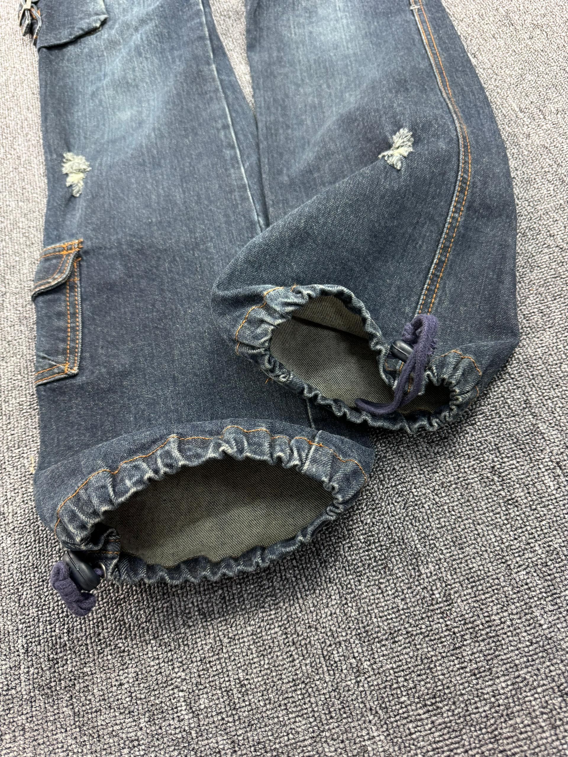 Japanese Brand Wink Wink Distressed Multipocket Denim Jeans Size 26" / US 2 / IT 38 - 5 Thumbnail