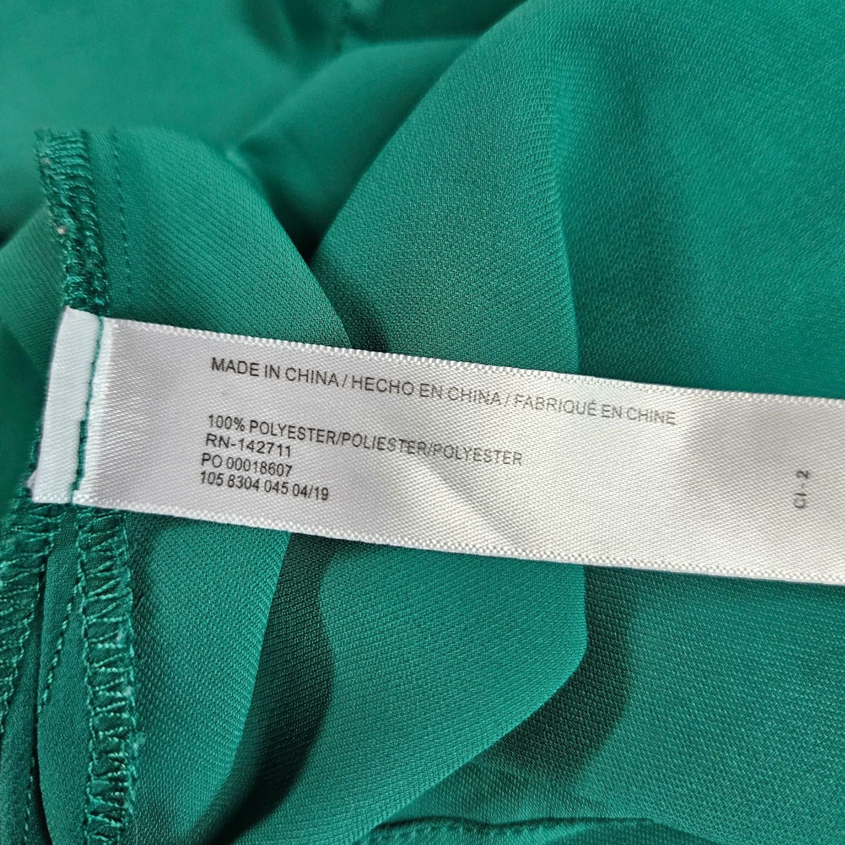 Vintage Eloquii Womens Blouse Top Solid Green Sleeveless V-Neck Pullover Size 28 Plus Womens Size 4XL / US 24-26 - 5 Thumbnail
