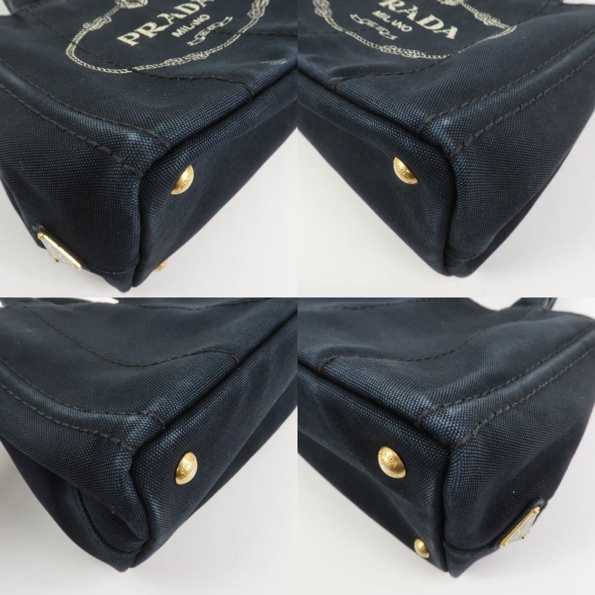 Prada Prada Canapa Mini Tote Canvas Black Size ONE SIZE - 5 Thumbnail