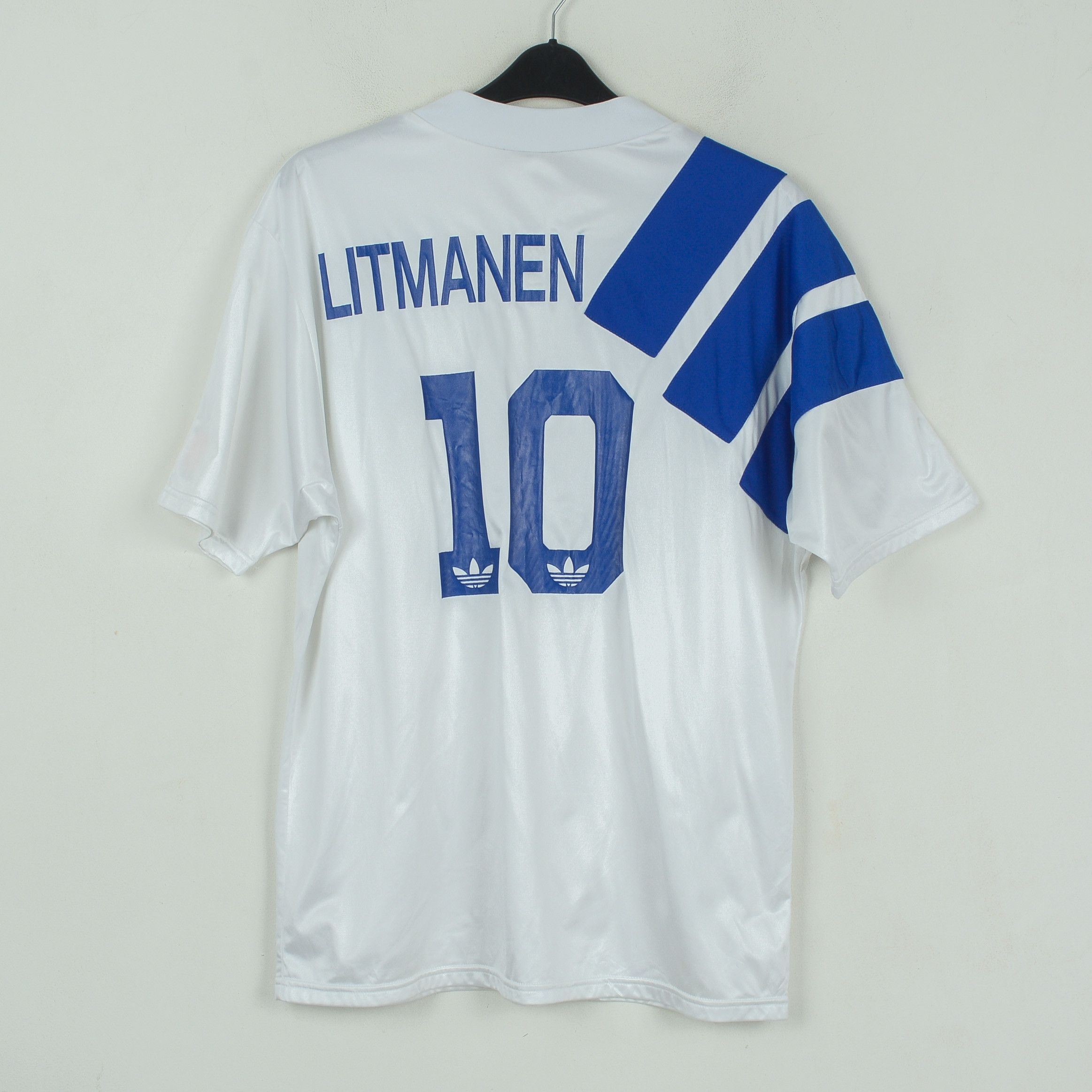 Adidas × Vintage Finland XL Football Home Jersey 1993 1995 Shirt #10 Litmanen Size US XL / EU 56 / 4 - 6 Thumbnail
