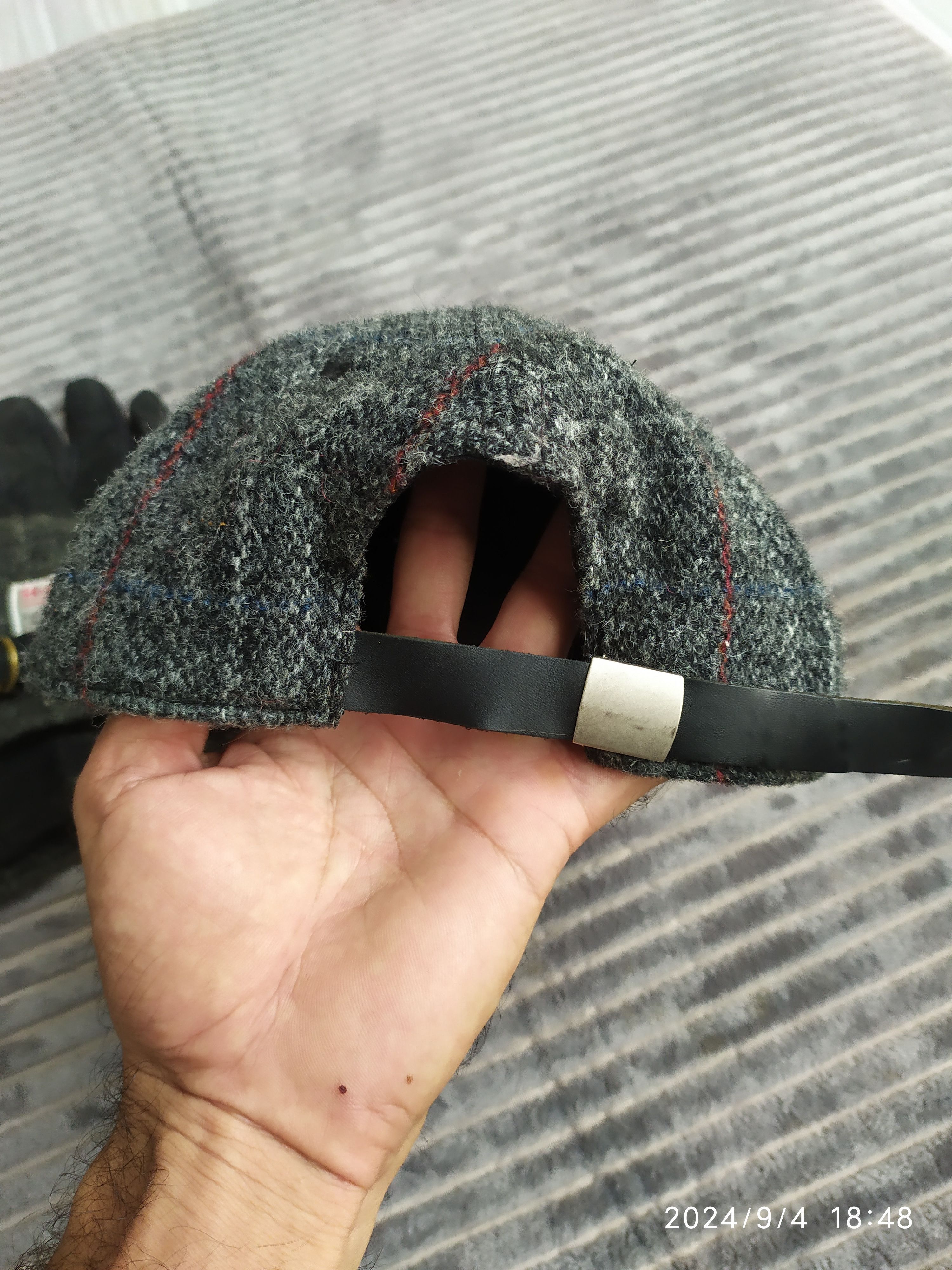 Harris Tweed × Vintage Vintage Harris Tweed cap hat Glove Size ONE SIZE - 5 Thumbnail