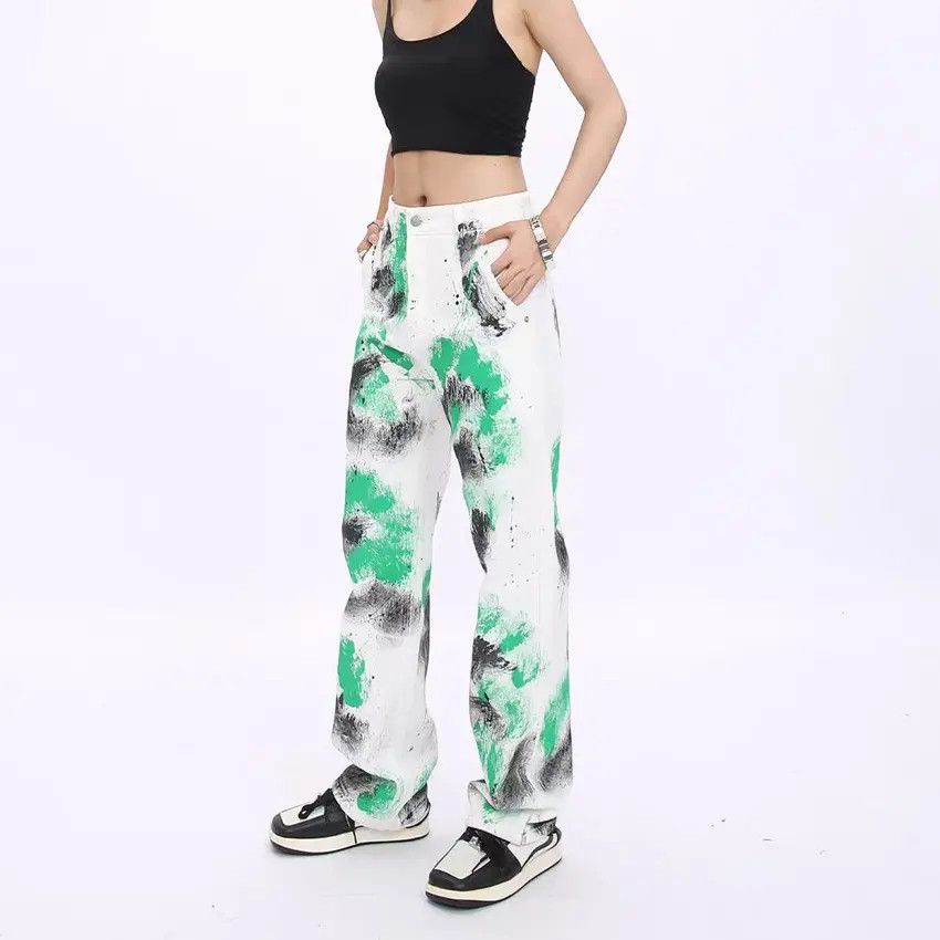 Designer × Japanese Brand Vintage Hip Hop Streetwear Loose Casual Jeans Size US 33 - 3 Thumbnail