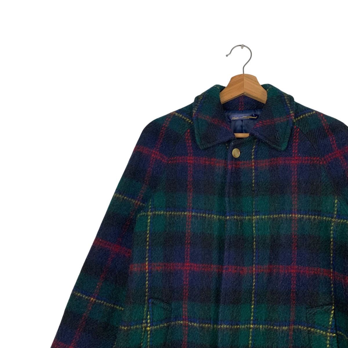 Japanese Brand LADIES TRADITIONAL Wool Tartan Long Coat #2068-C90 Size M / US 6-8 / IT 42-44 - 7 Thumbnail