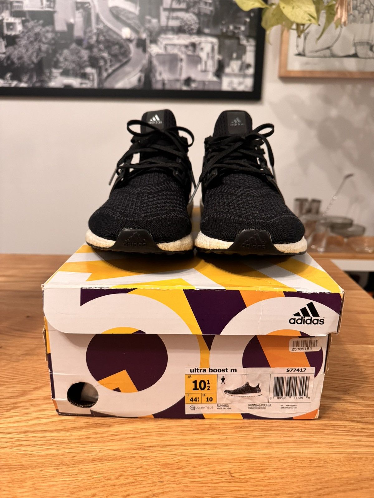 image of 2015 Adidas Ultraboost 1.0 Black Size 10.5 Shoes, Men's