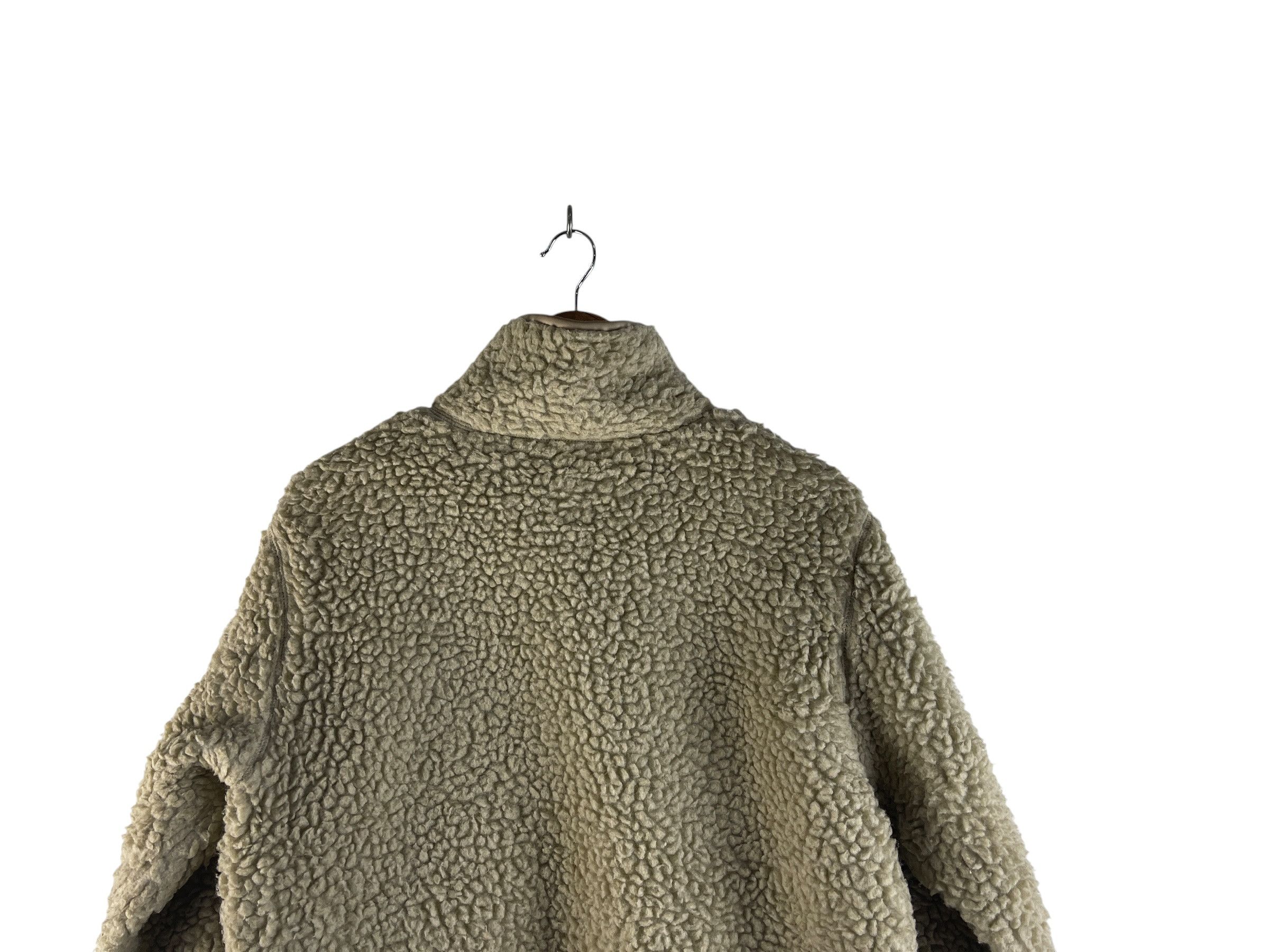 Carhartt Vintage Carhartt Sherpa Fleece Jacket Beige Leather Patch Size US M / EU 48-50 / 2 - 13 Thumbnail