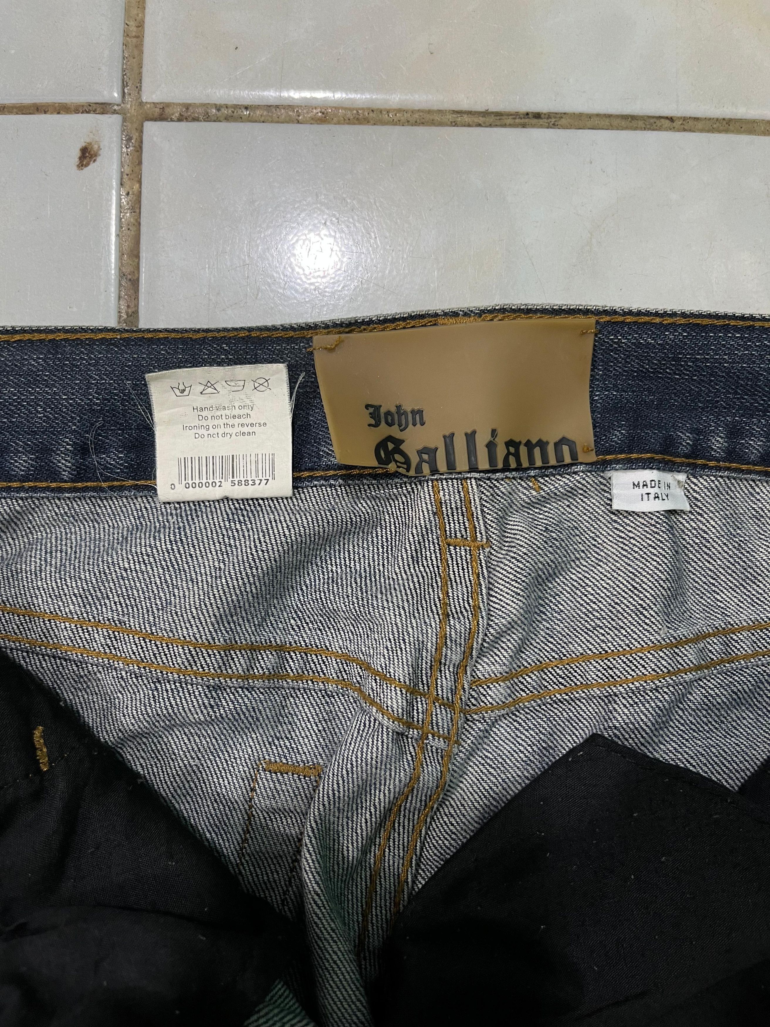 John Galliano John Galliano Painted Denim Pants Size US 29 - 8 Thumbnail