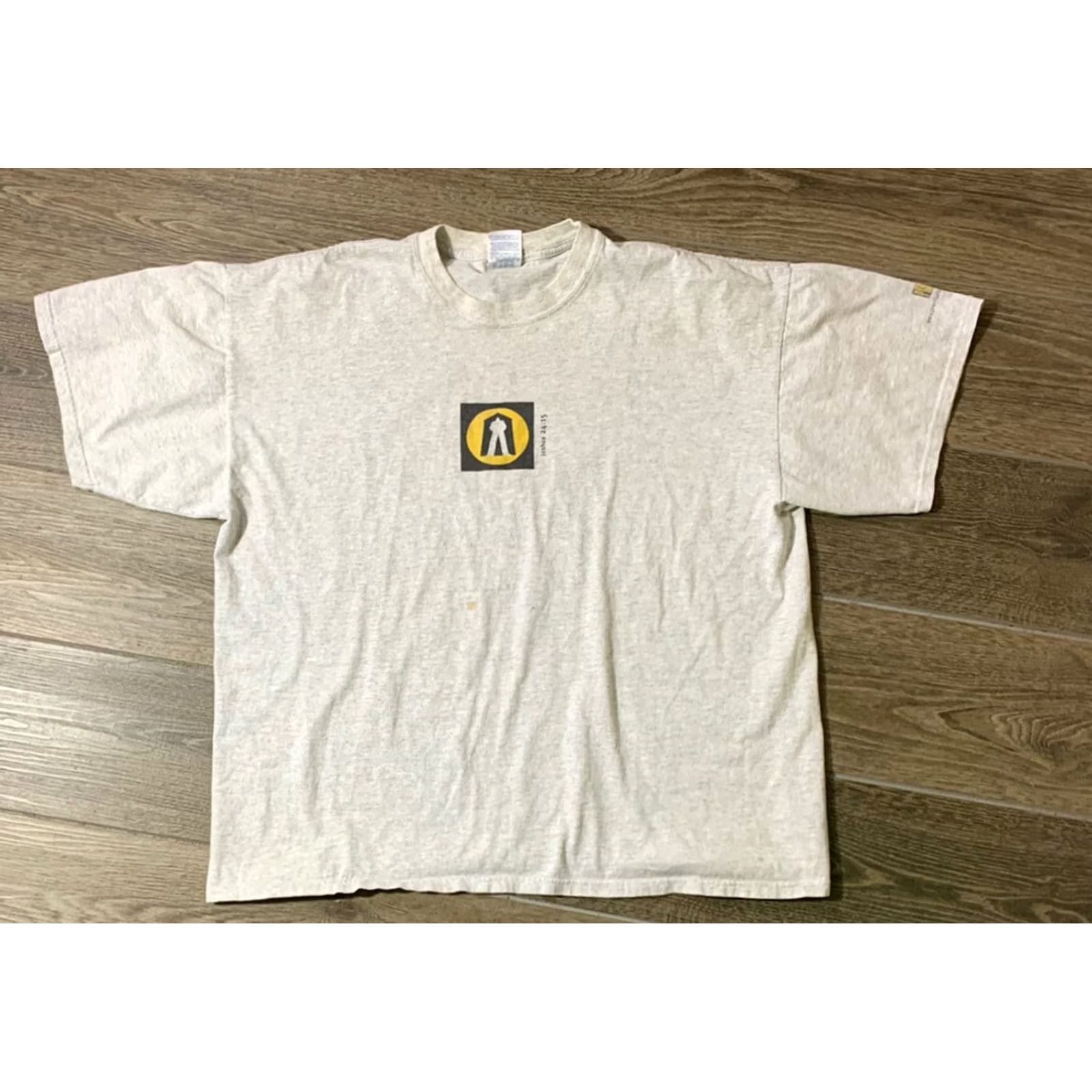 Vintage VINTAGE 90s Gilden Mens Gray Jesus T Shirt Size 2XL Size US XXL / EU 58 / 5 - 3 Thumbnail
