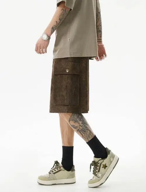 VIBE Summer cargo shorts retro tie dyed Size US 29 - 4 Thumbnail