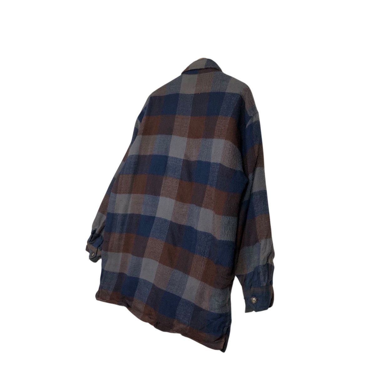 Japanese Brand 📌Vintage Wool Blanket Jacket Tartan Design Virgin Voyage Size US L / EU 52-54 / 3 - 11 Thumbnail