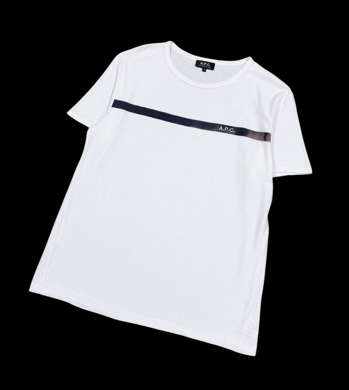 A.P.C. A.P.C Stripe Trim T-Shirt Size US M / EU 48-50 / 2 - 5 Thumbnail