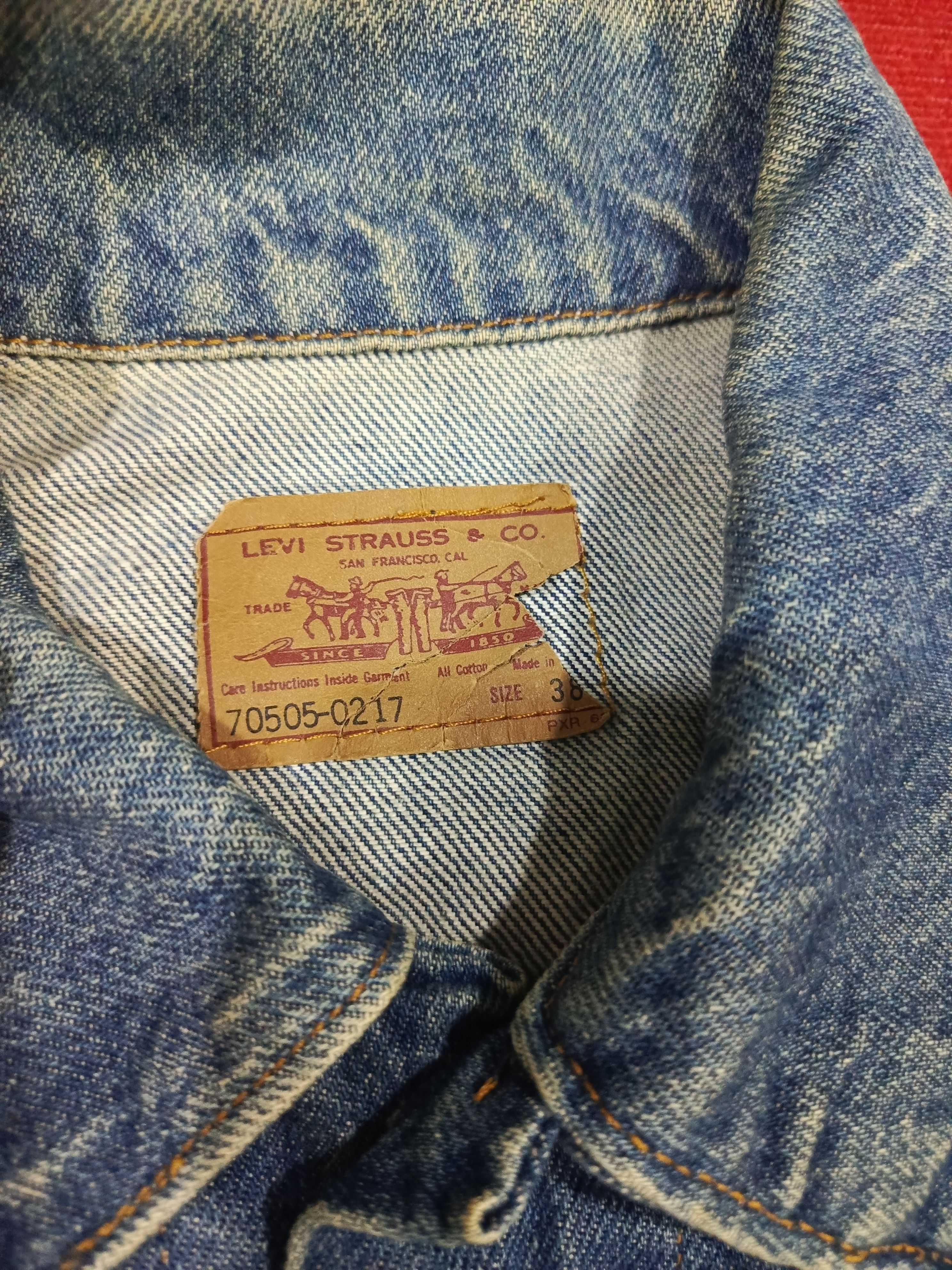 Levi's Vintage 90s Levi's Blanket Lined ORIGINAL Trucker Jacket Size US M / EU 48-50 / 2 - 8 Thumbnail