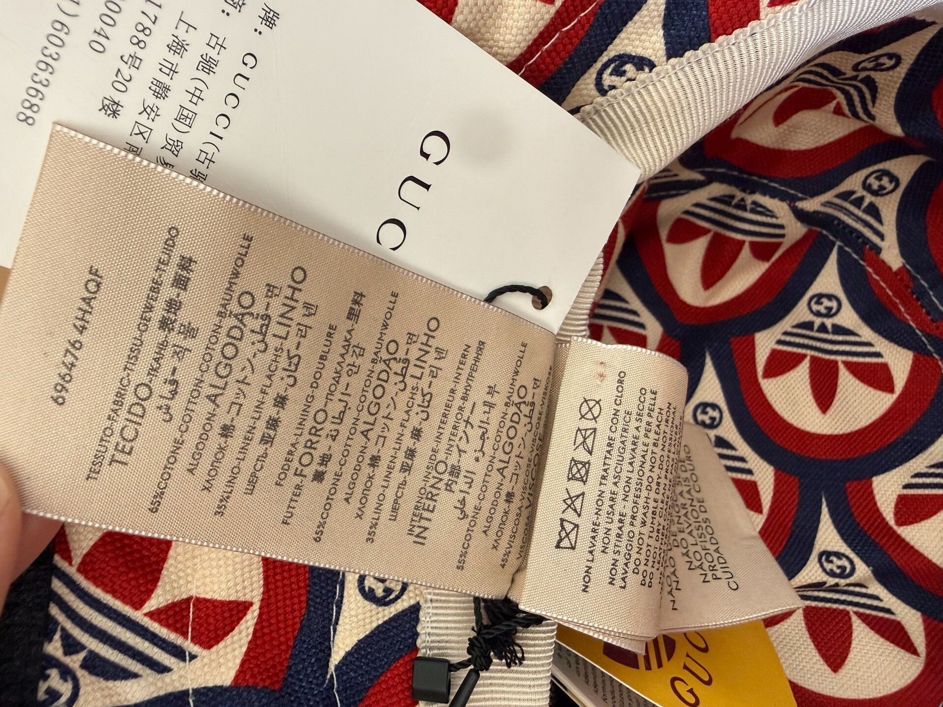 Gucci Gucci x Adidas All-Over Clover Logo Bucket Hat Size ONE SIZE - 9 Thumbnail