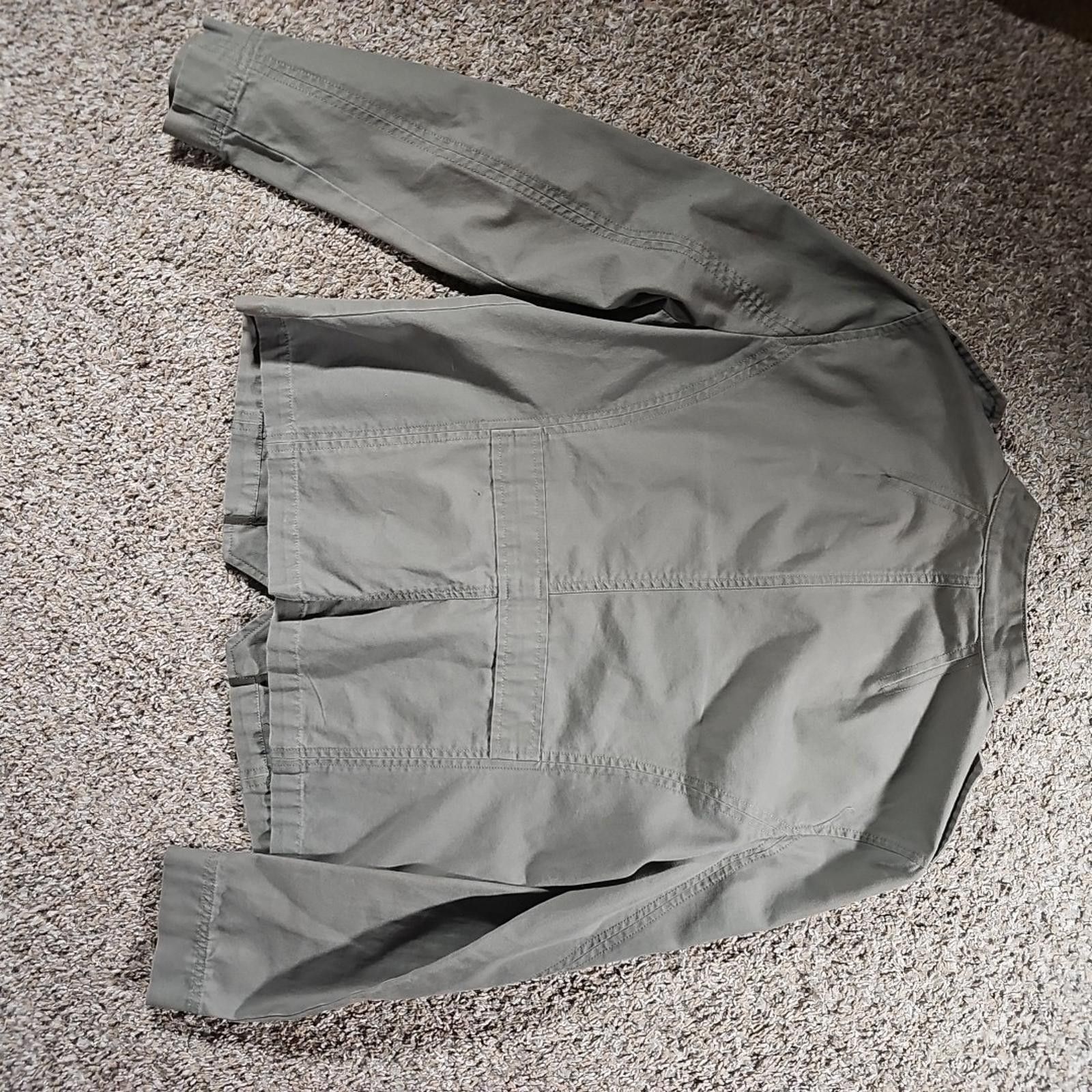 Sonoma Sonoma L Green Button Up Army Style Jacket Size L / US 10 / IT 46 - 6 Thumbnail