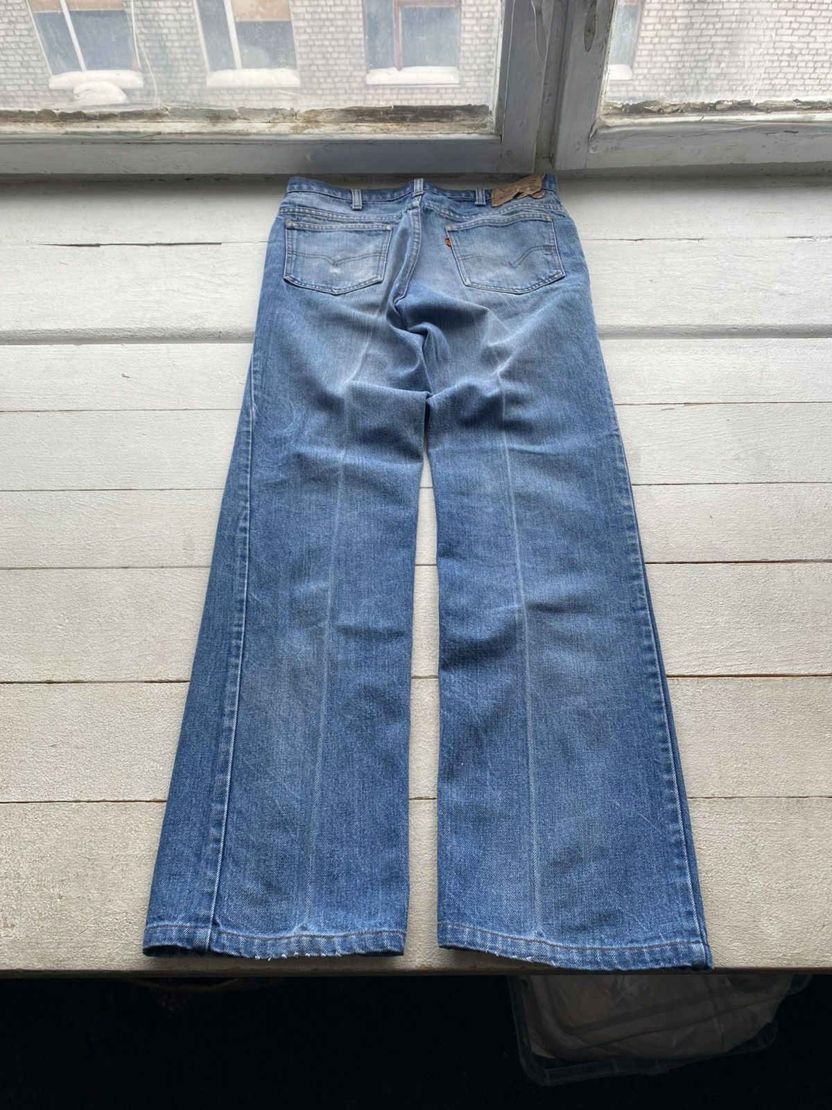 Levi's Vintage Clothing 90s vntg Levi’s Orang Tab Light Wash Denim Jeans Faded Blue Size US 32 / EU 48 - 13 Thumbnail