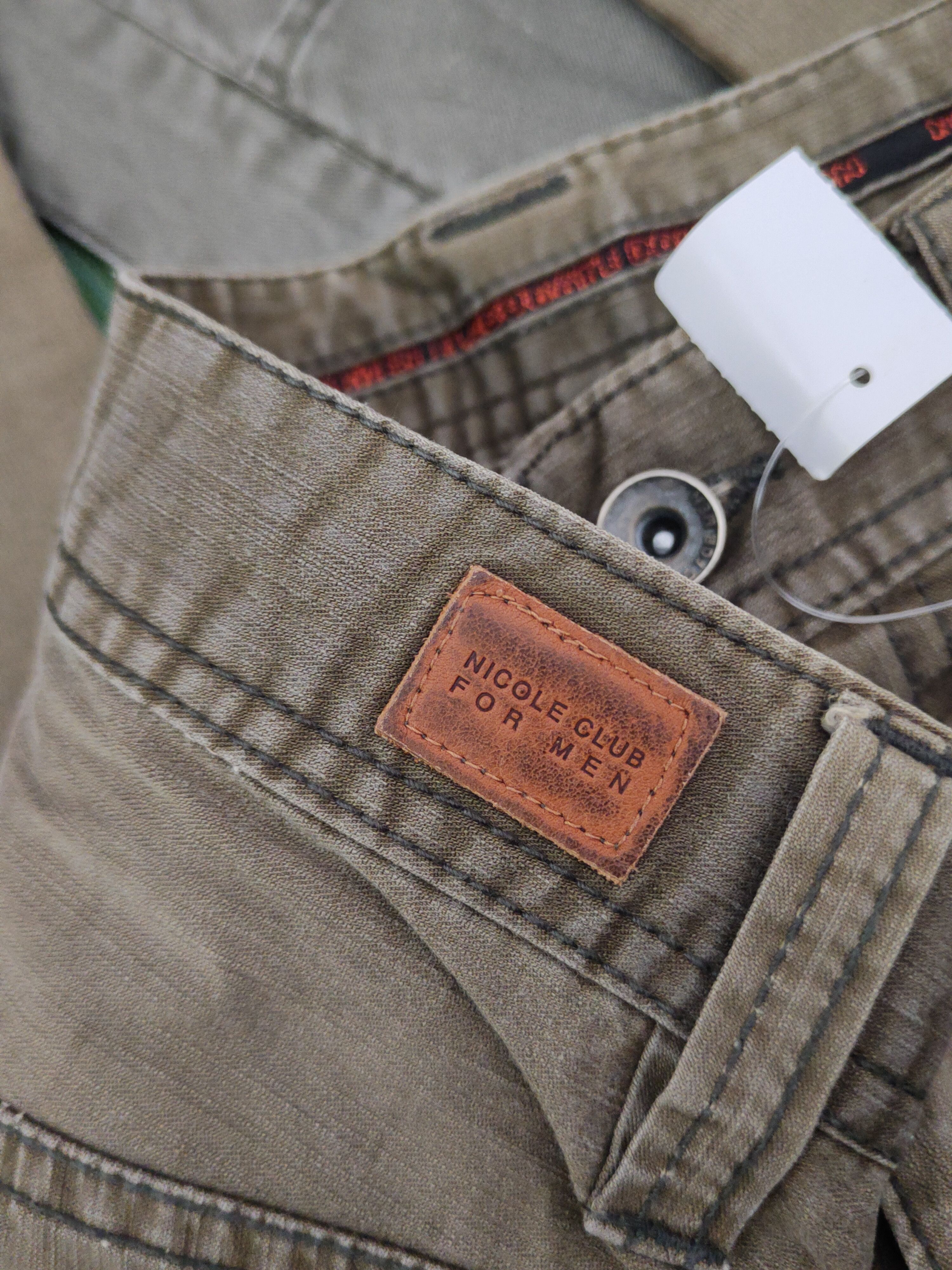Nicole Club DL Nicole Club Olive Multipocket Cargo Pants #46-371 Size US 33 - 13 Thumbnail