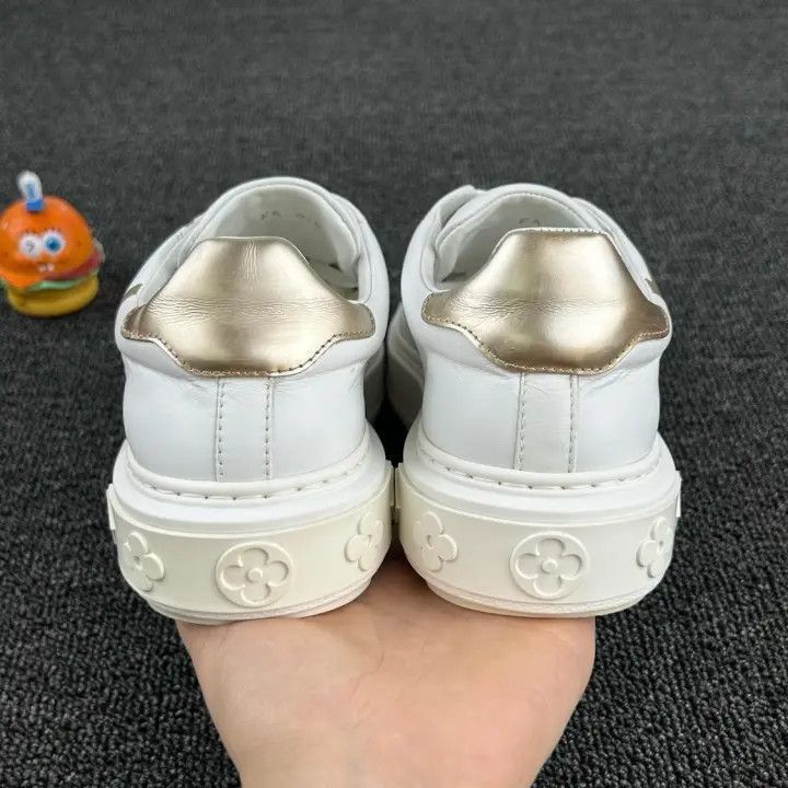 Louis Vuitton Louis Vuitton White Leather Casual Sneakers -2508 Size US 5.5 / EU 38 - 3 Thumbnail
