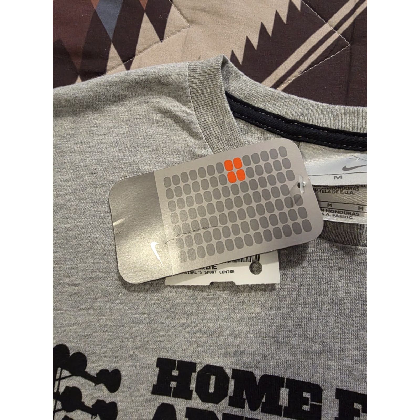 Nike VINTAGE Nike Air Your Grass Is Mine T Shirt Double Sided Gray M Men's Nike Air Sports Graphic Print Crew Neck Short Sleeve Cotton Regular fit Size US M / EU 48-50 / 2 - 4 Thumbnail