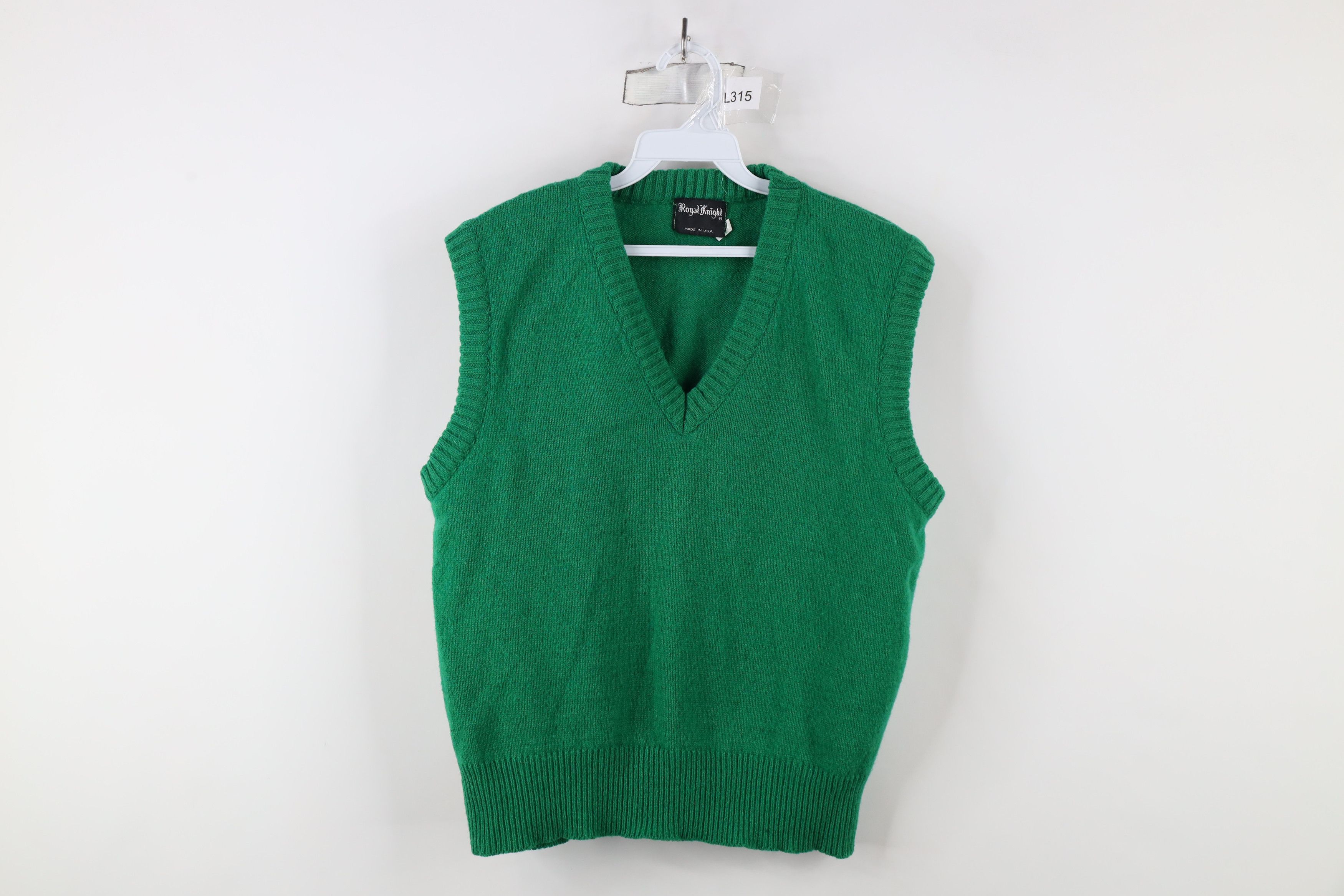 Vintage Vintage 70s Streetwear Blend Knit Sweater Vest Green USA Size M / US 6-8 / IT 42-44 - 1 Thumbnail