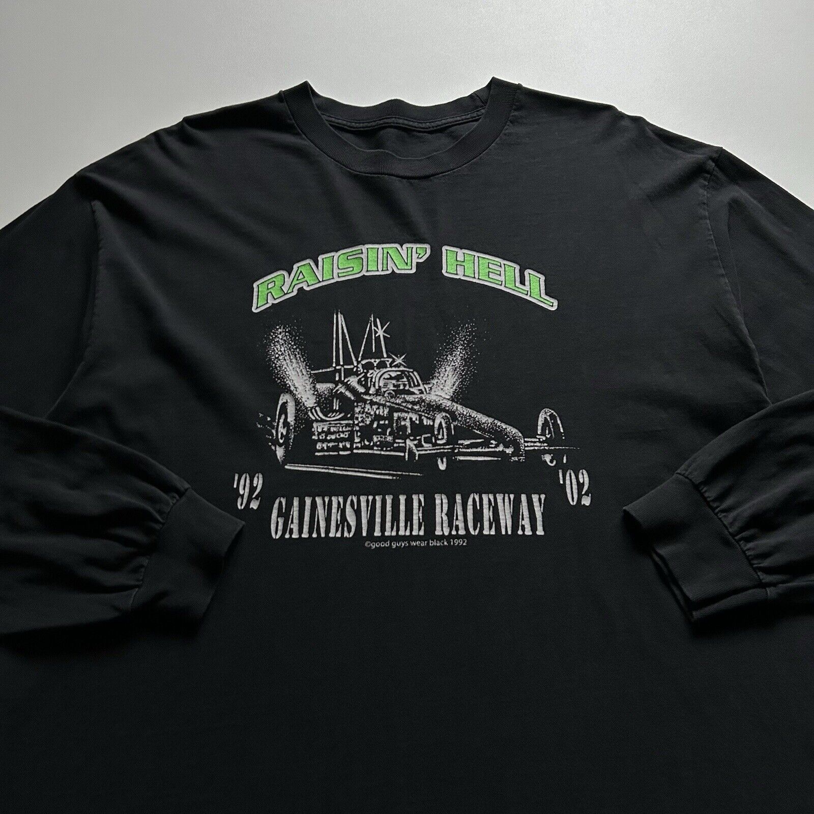 Vintage Vintage 90s Raisin Hell Drag Racing Long Sleeve Shirt Large ...