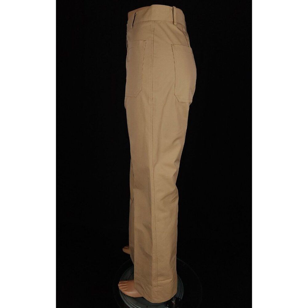 SSENSE DRAE Cotton Patch Pocket Flared Trousers Size M Womens Beige Size 30" / US 8 / IT 44 - 7 Thumbnail