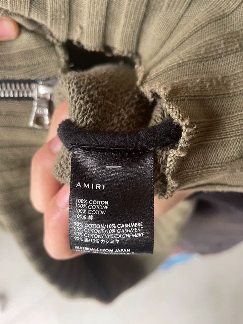 Amiri AMIRI Authentic army green bullet cardigan 2501-Nextarrow Size US S / EU 44-46 / 1 - 4 Thumbnail