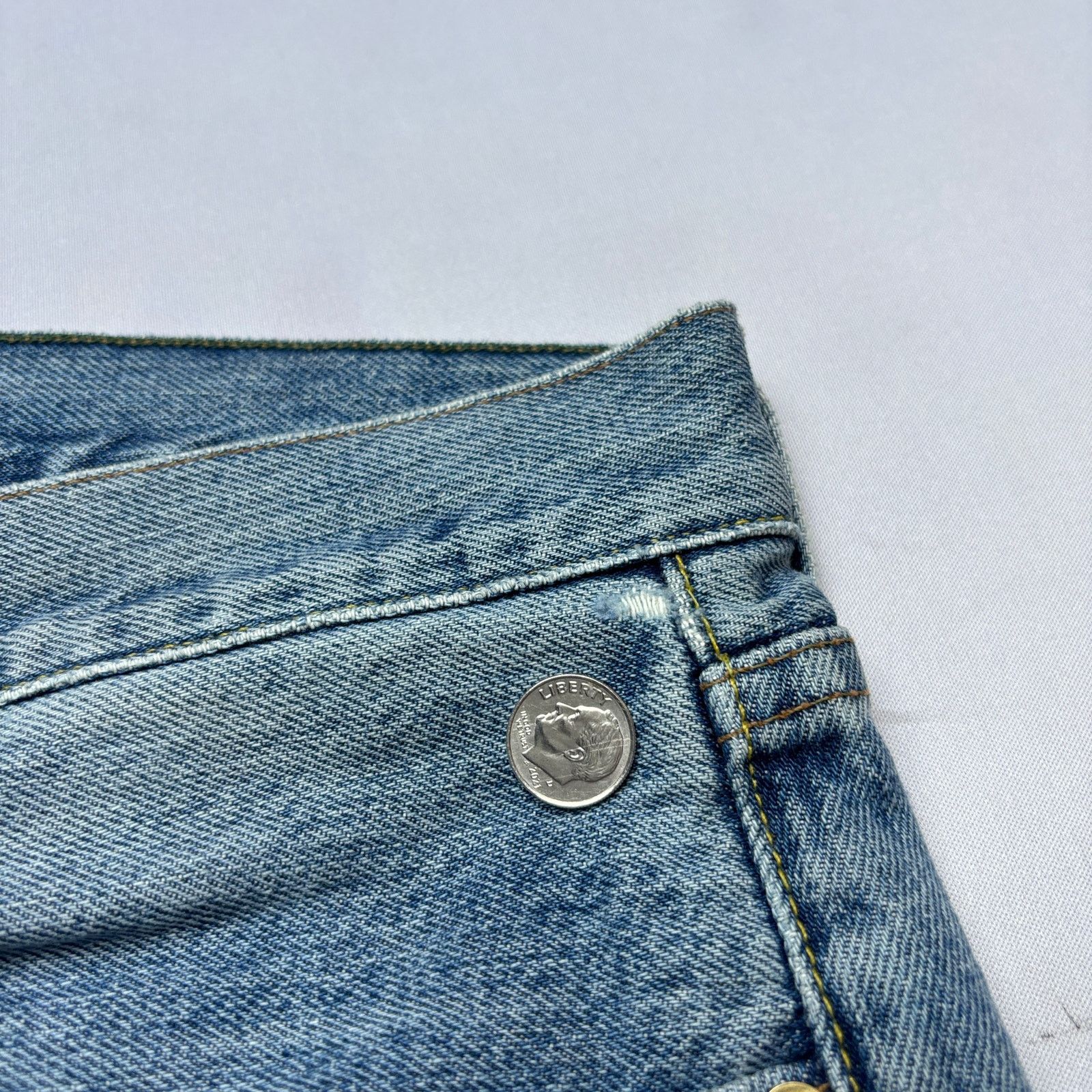 Sid Mashburn $175 Sid Mashburn Slim Straight Jeans 34x30 Made in USA Size US 34 / EU 50 - 10 Thumbnail