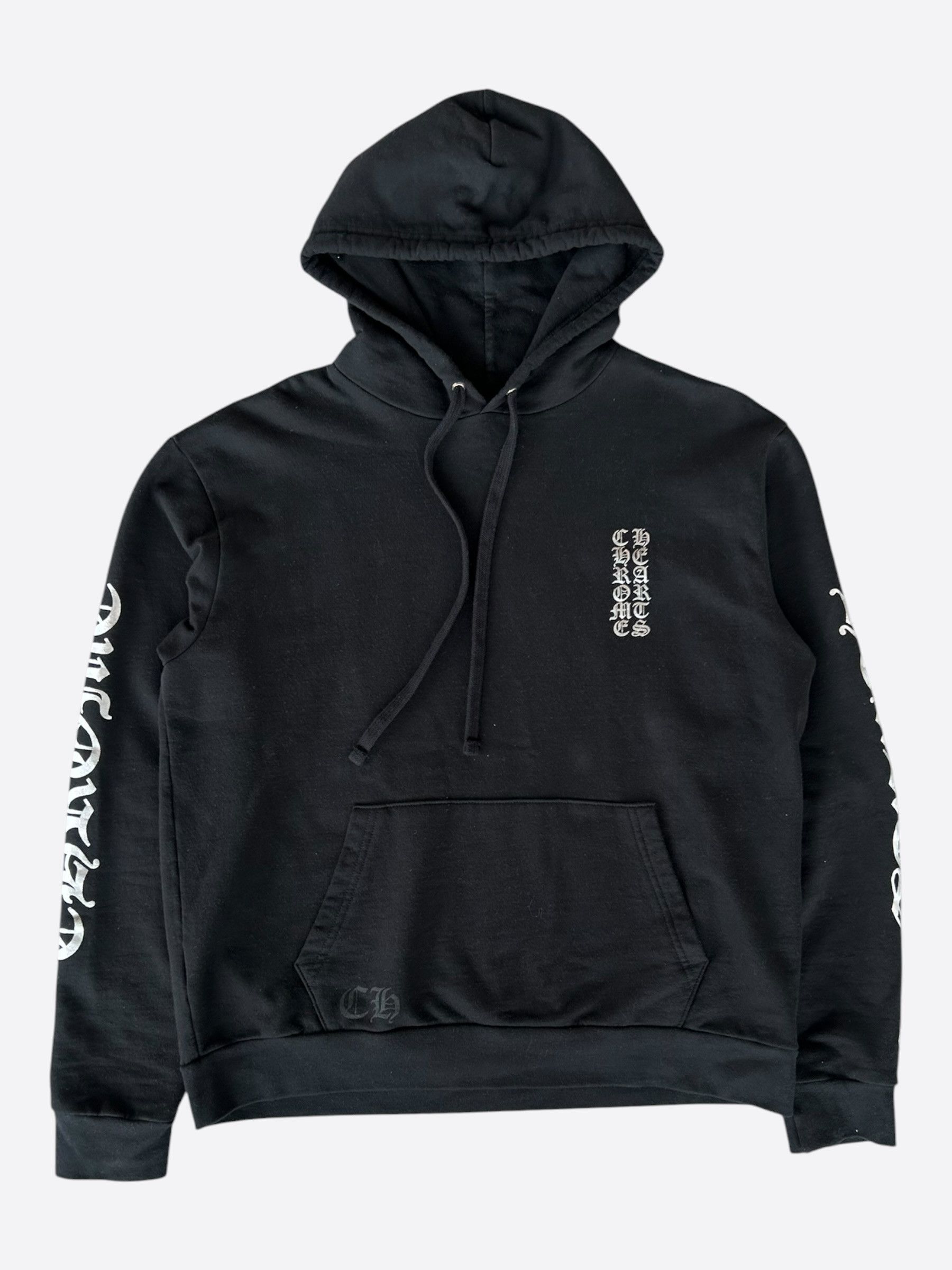Chrome Hearts Chrome Hearts Black & Silver Script Logo Hoodie Size US XL / EU 56 / 4 - 1 Thumbnail
