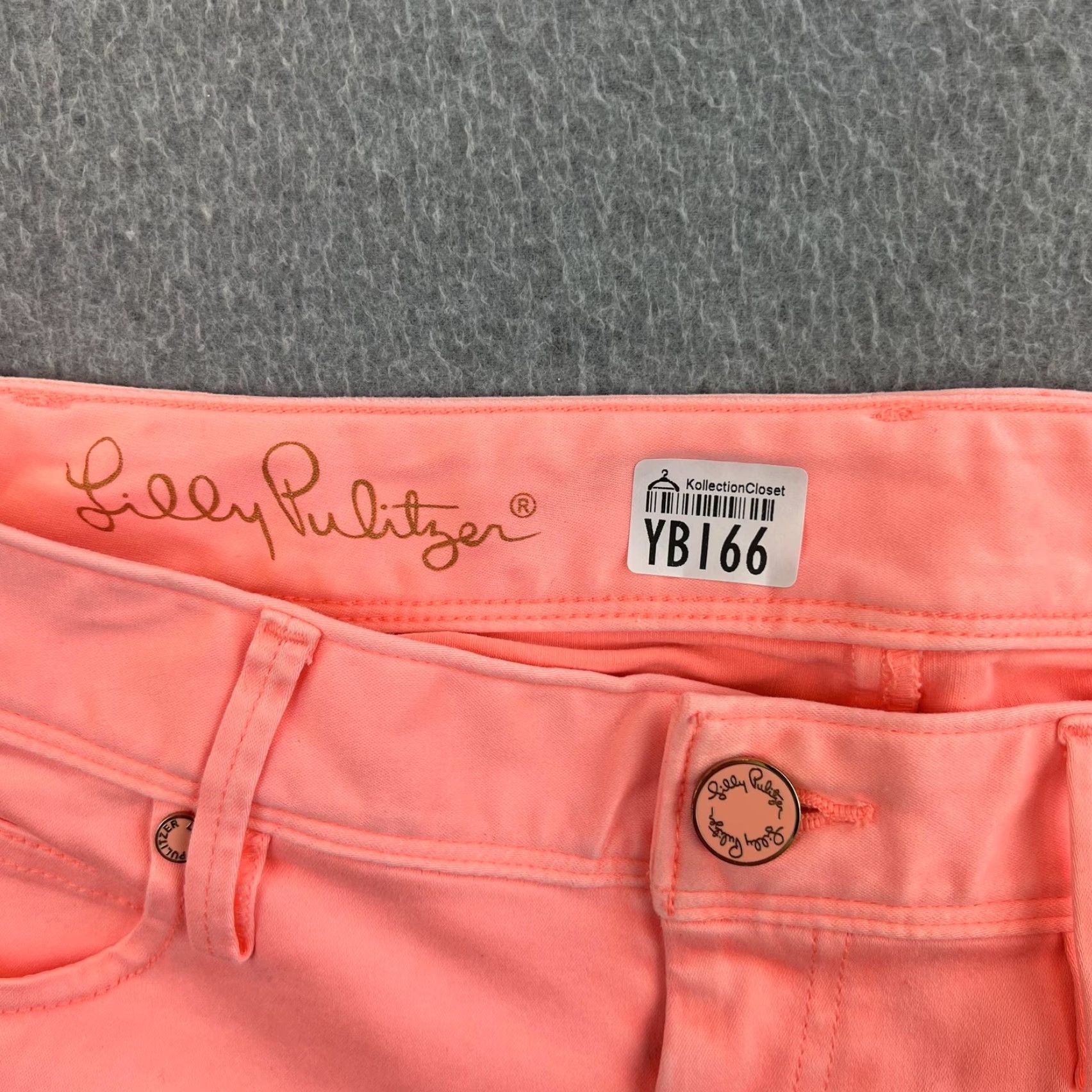 Lilly Pulitzer VINTAGE Lilly Pulitzer Pants Womens 0 Pink Worth Skinny Stretch Casual Slim Fit Summer Womens Pants Skinny 0 Pink Lilly Pulitzer Ladies Size 25" / US 0 / IT 36 - 5 Thumbnail