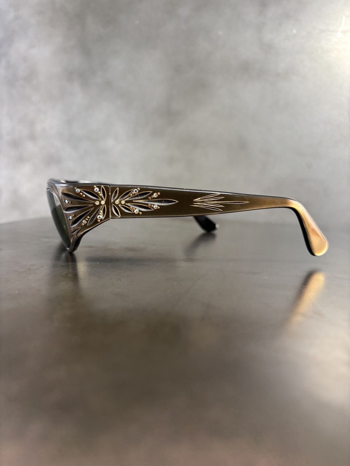 American Optical × Other × Vintage 1960s Cat Eye Sunglasses MCM Vintage Rhinestone France Mod Size ONE SIZE - 5 Thumbnail