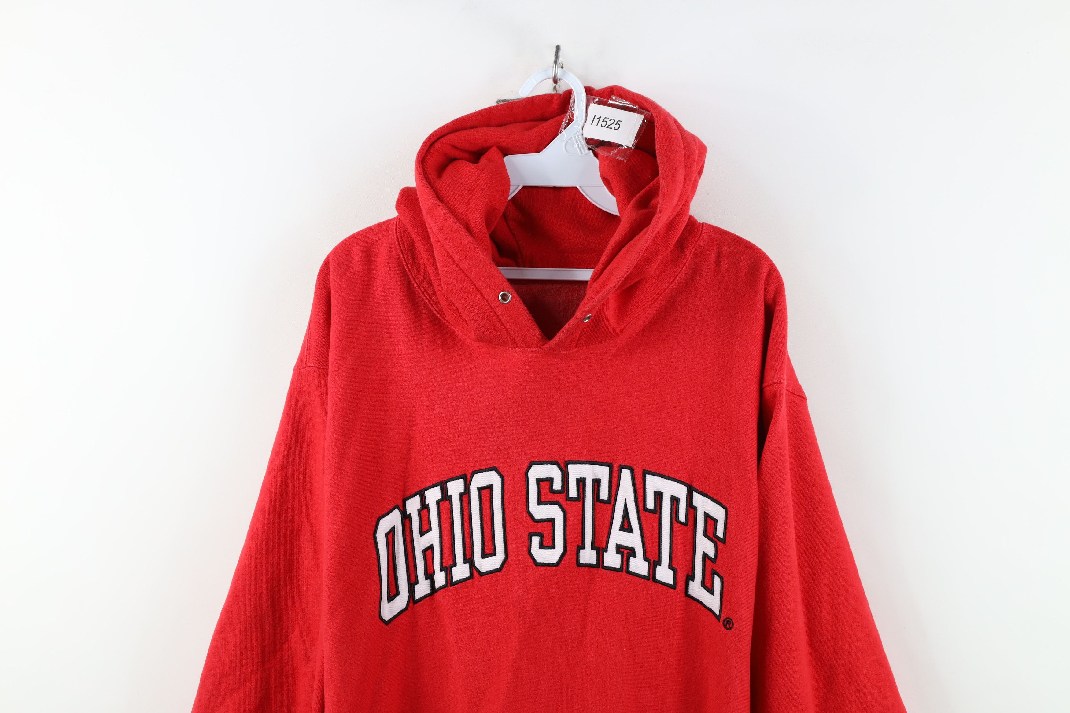Vintage Vintage 90s Y2K University Heavyweight Hoodie Sweatshirt Size US XL / EU 56 / 4 - 2 Thumbnail