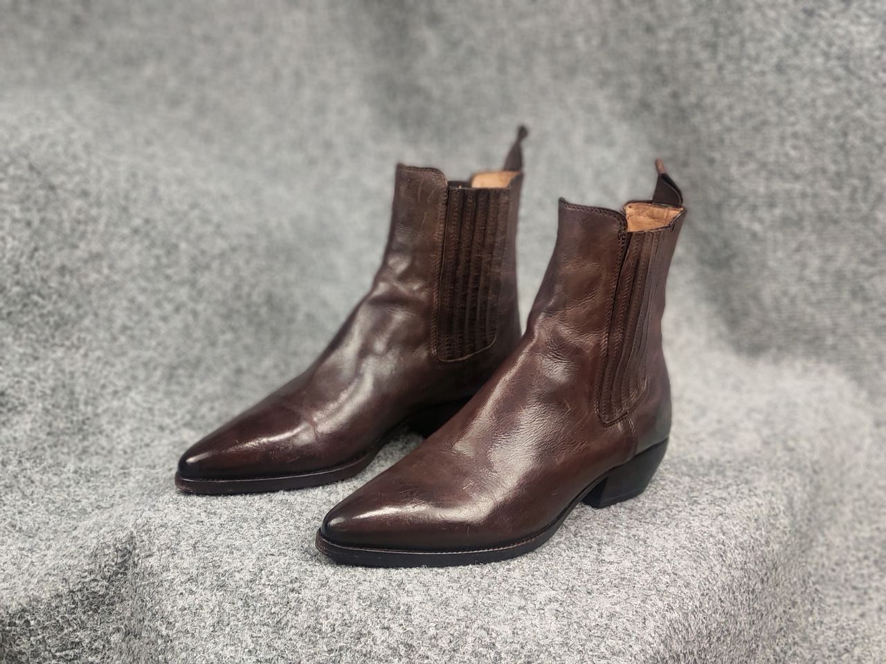 Elia Maurizi Elia Maurizi Design Leather western chelsea ankle Boots Size US 9 / IT 39 - 9 Thumbnail