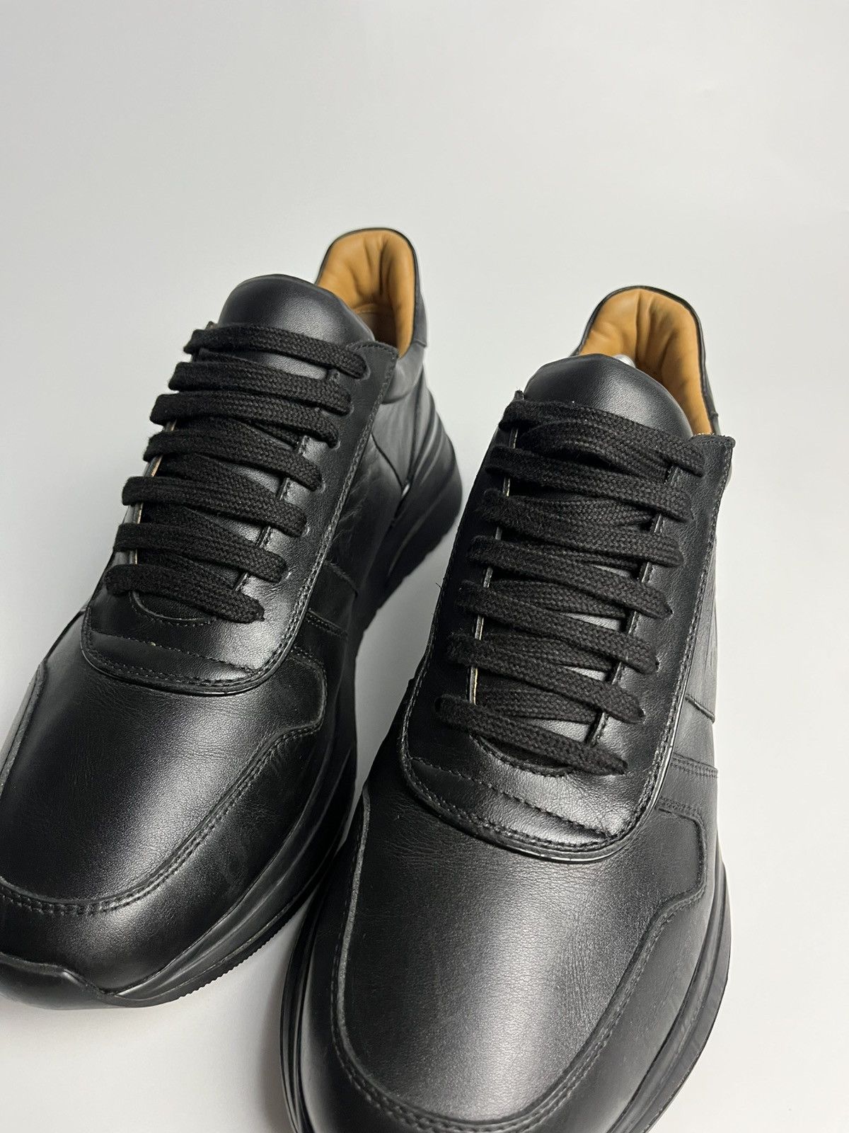 Ralph Lauren Purple Label Ralph Lauren Purple Label - Ethan Calfskin Leather Sneakers Size US 9 / EU 42 - 12 Thumbnail