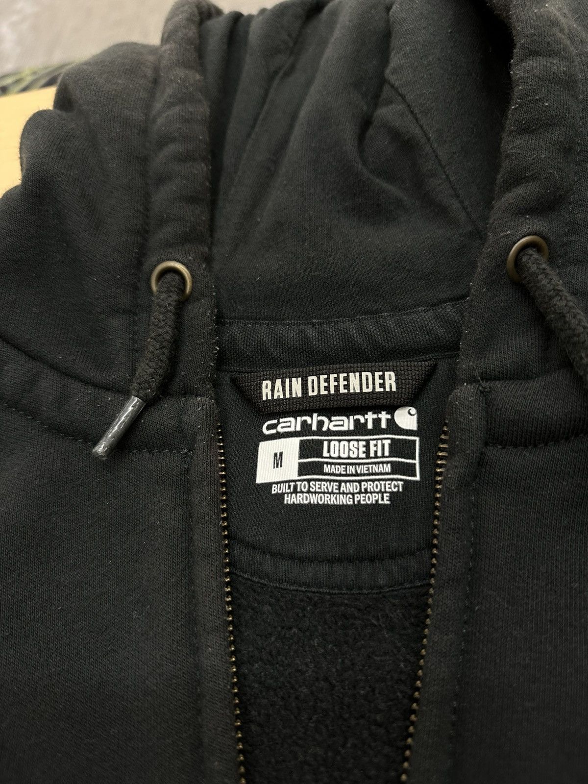 Carhartt Vintage Carhartt Rain-defender Loose-Fit Black Zip-up Jacket Size US M / EU 48-50 / 2 - 6 Thumbnail