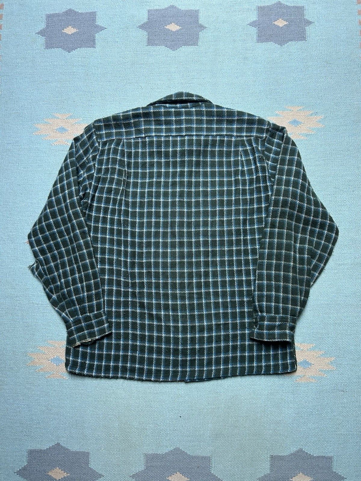 Vintage 1950s wool blend loop collar shirt distressed van heusen M Size US M / EU 48-50 / 2 - 8 Thumbnail