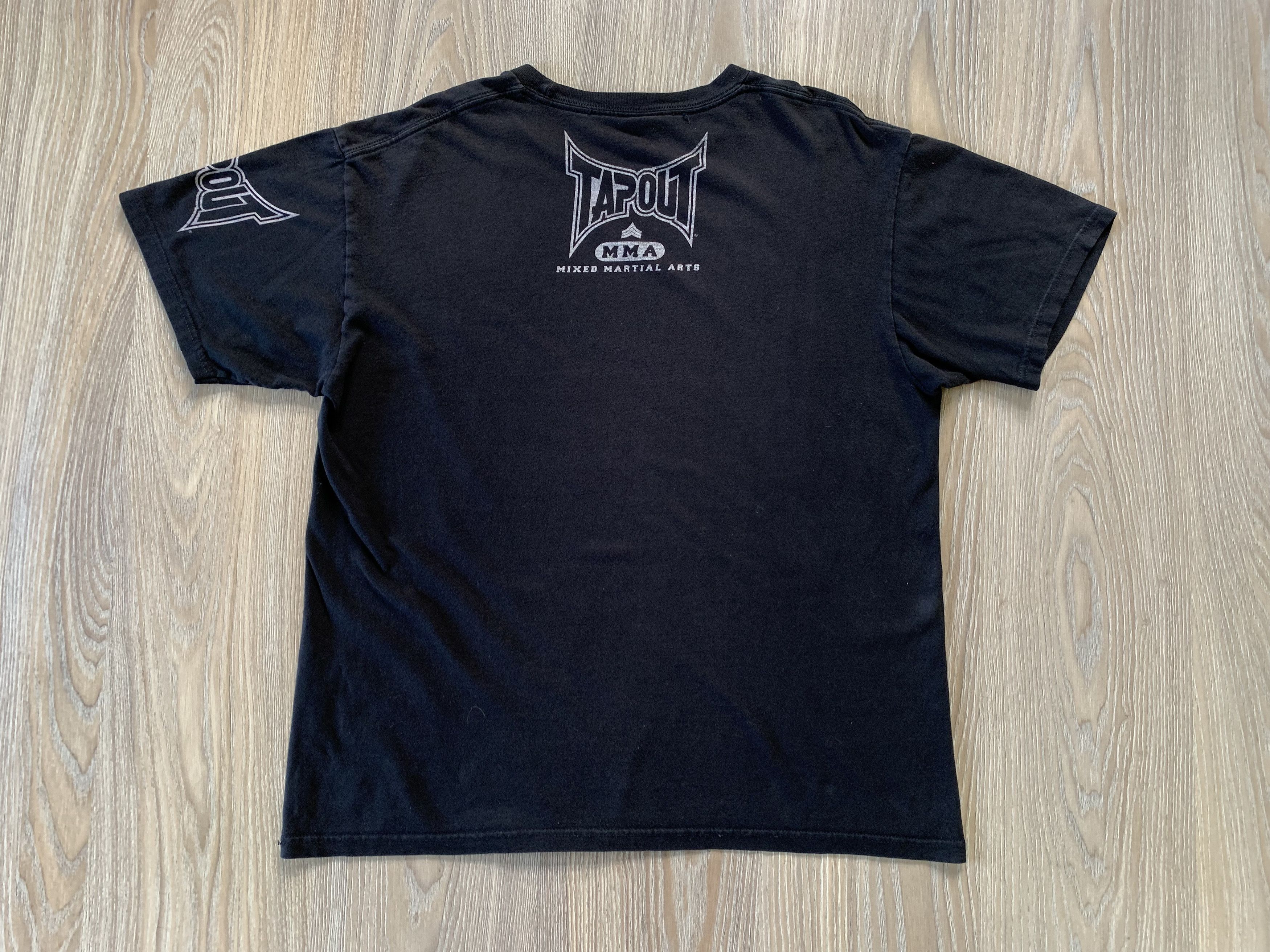 Tapout × Vintage Rare Tapout Vintage Overprint T Shirt Size US L / EU 52-54 / 3 - 3 Thumbnail