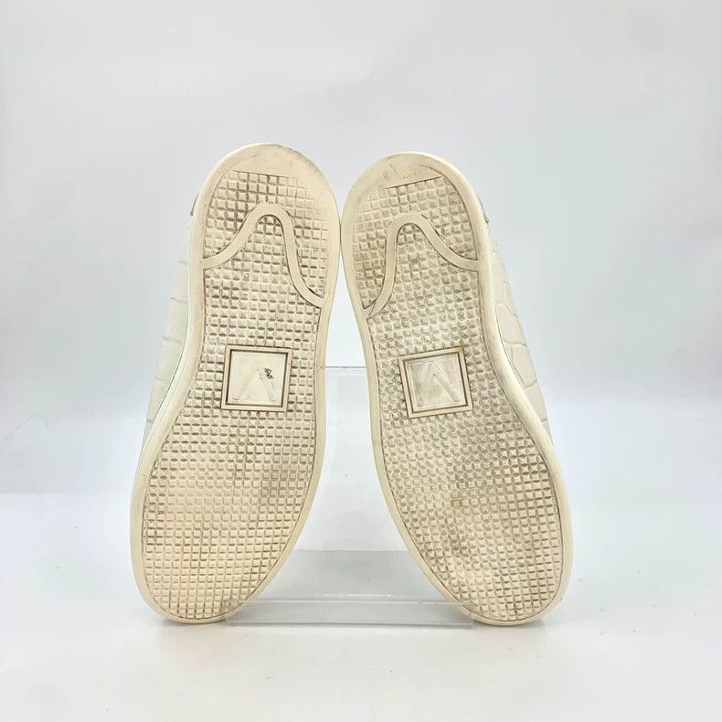 Louis Vuitton Louis Vuitton White Checkerboard Lace Up Casual Sneakers Size US 8.5 / EU 41-42 - 5 Thumbnail