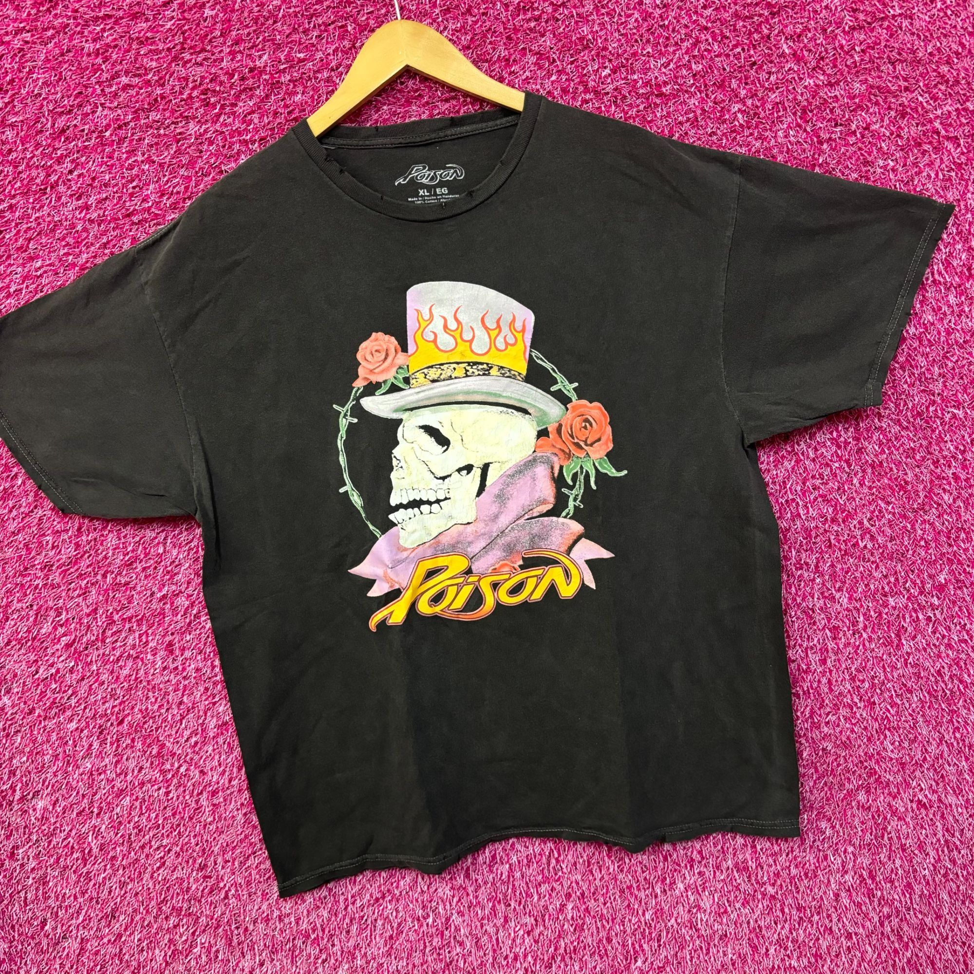 Band Tees Poison Flesh Blood & Videotape Video Album Cover Rock Tee XL Size US XL / EU 56 / 4 - 3 Thumbnail
