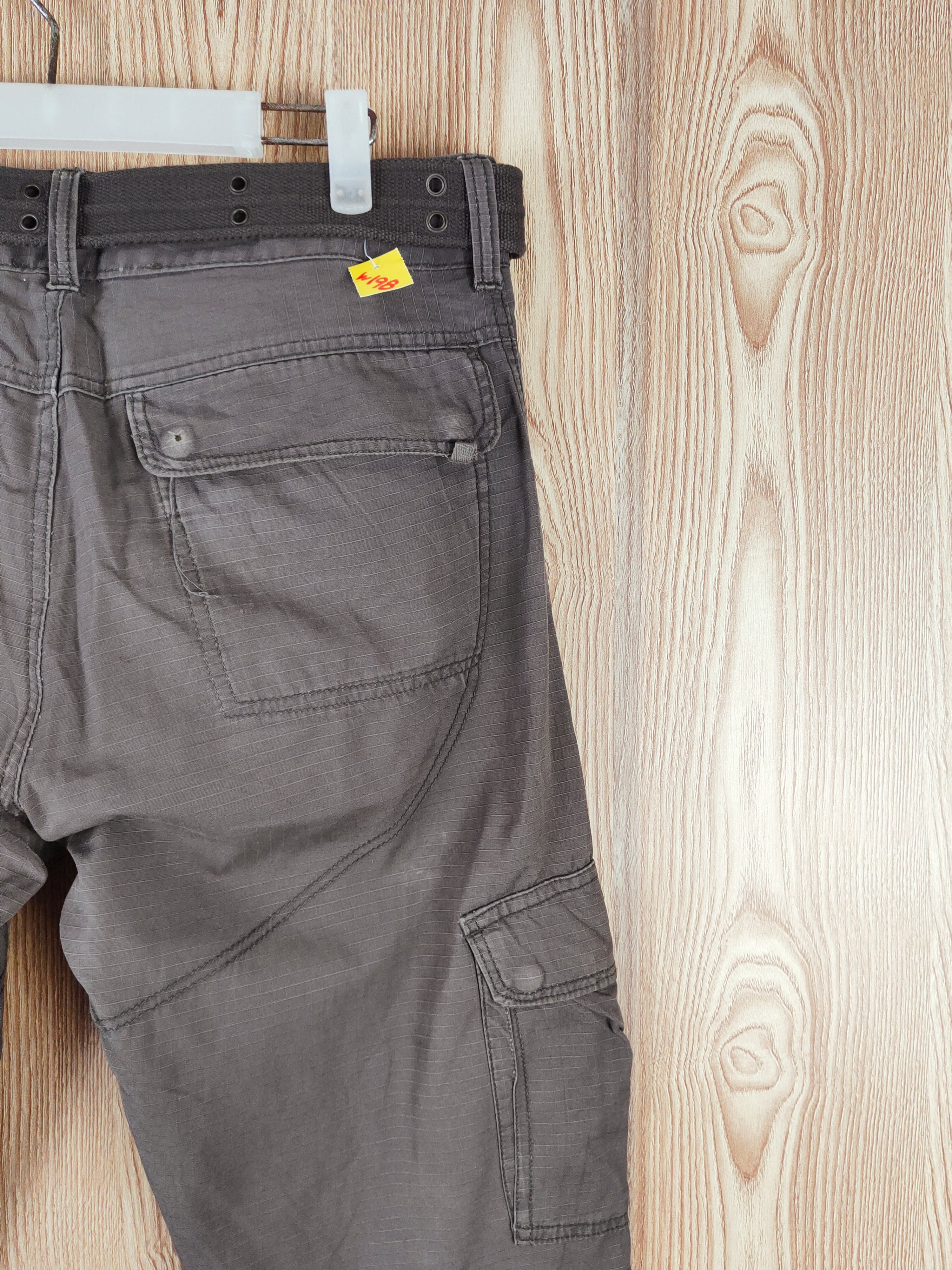 Japanese Brand Z-07B52X Dark Brown Multipocket Tactical Cargo Pants #W198 Size US 34 / EU 50 - 11 Thumbnail