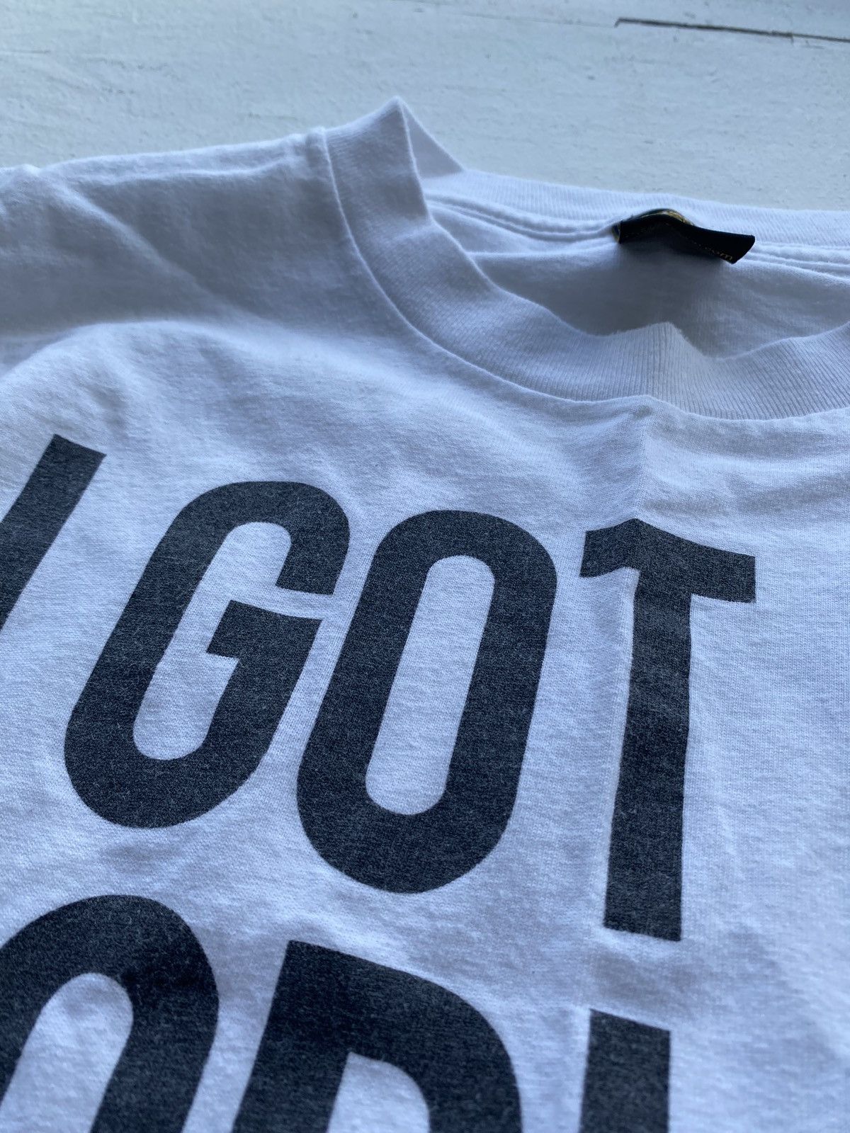 Vintage 90s Sneaktip USA "I GOT 99 PROBLEMS" Logo Art White Mens Tee Size US M / EU 48-50 / 2 - 3 Thumbnail