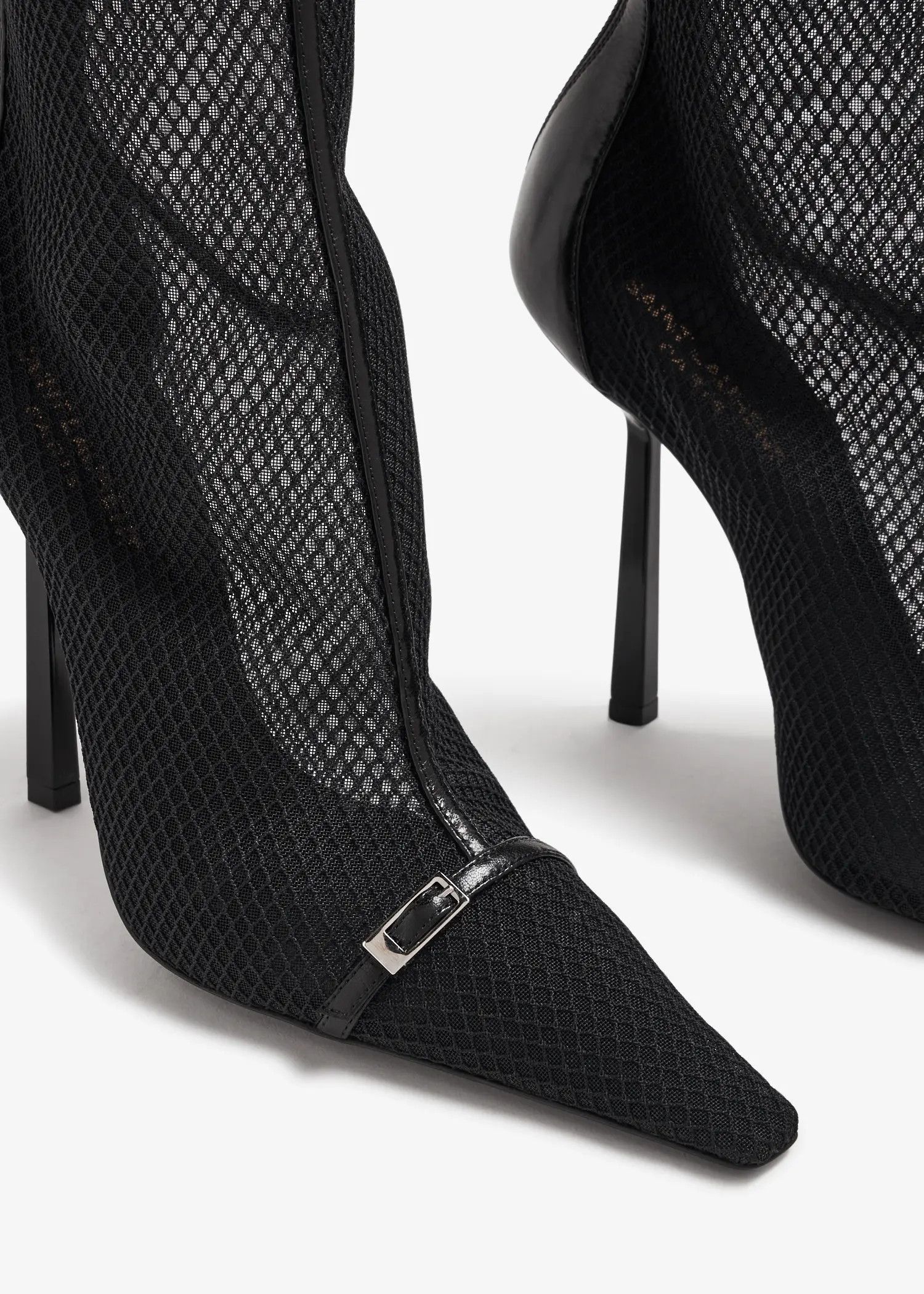Saint Laurent Paris o1s1wg110225 763458 Oxalis Boots in Mesh in Black Size US 10.5 / IT 40.5 - 2 Thumbnail
