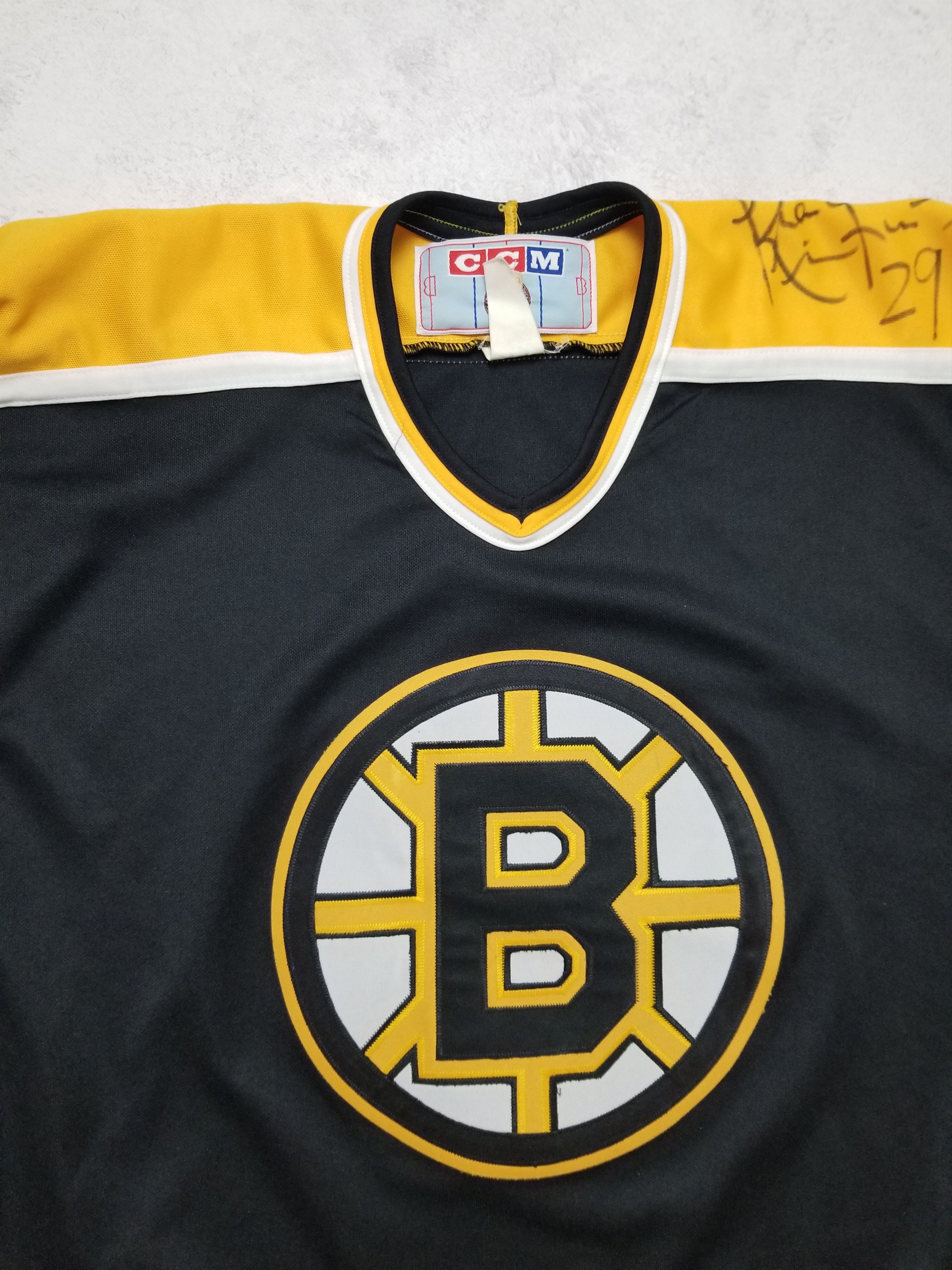 Ccm Vintage Boston Bruins CCM Maska Ice Hockey NHL Jersey Size US L / EU 52-54 / 3 - 4 Thumbnail