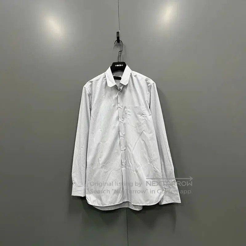 Louis Vuitton Louis Vuitton Gray Striped Long Sleeve Shirt . Size US M / EU 48-50 / 2 - 1 Thumbnail