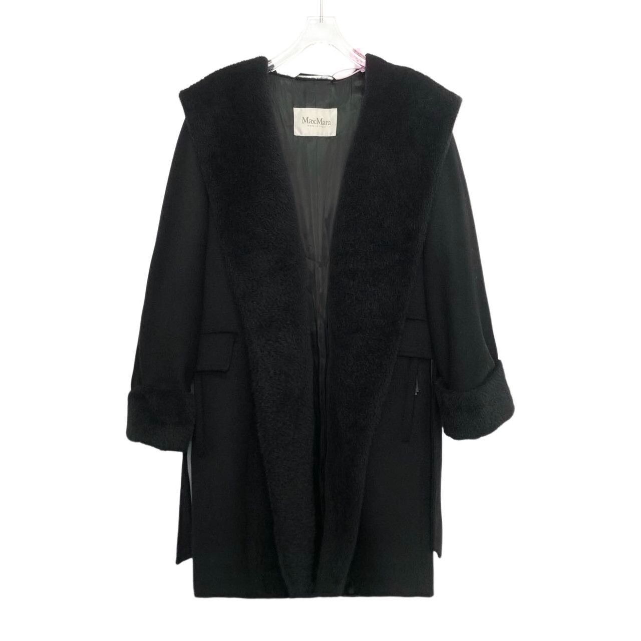 Max Mara Max Mara Wool Black Coat M Women Size M / US 6-8 / IT 42-44 - 1 Thumbnail