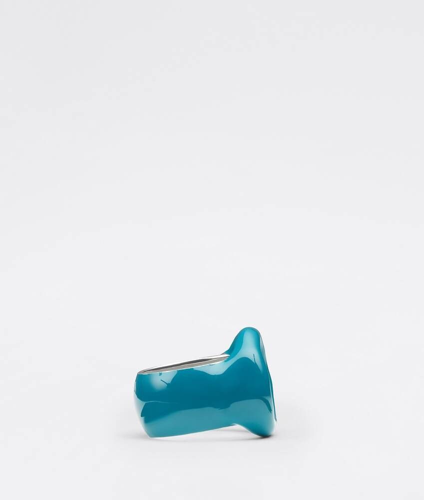 Bottega Veneta o1n1vont0325 Size: 21 / Seal Ring in Blue Size ONE SIZE - 3 Thumbnail