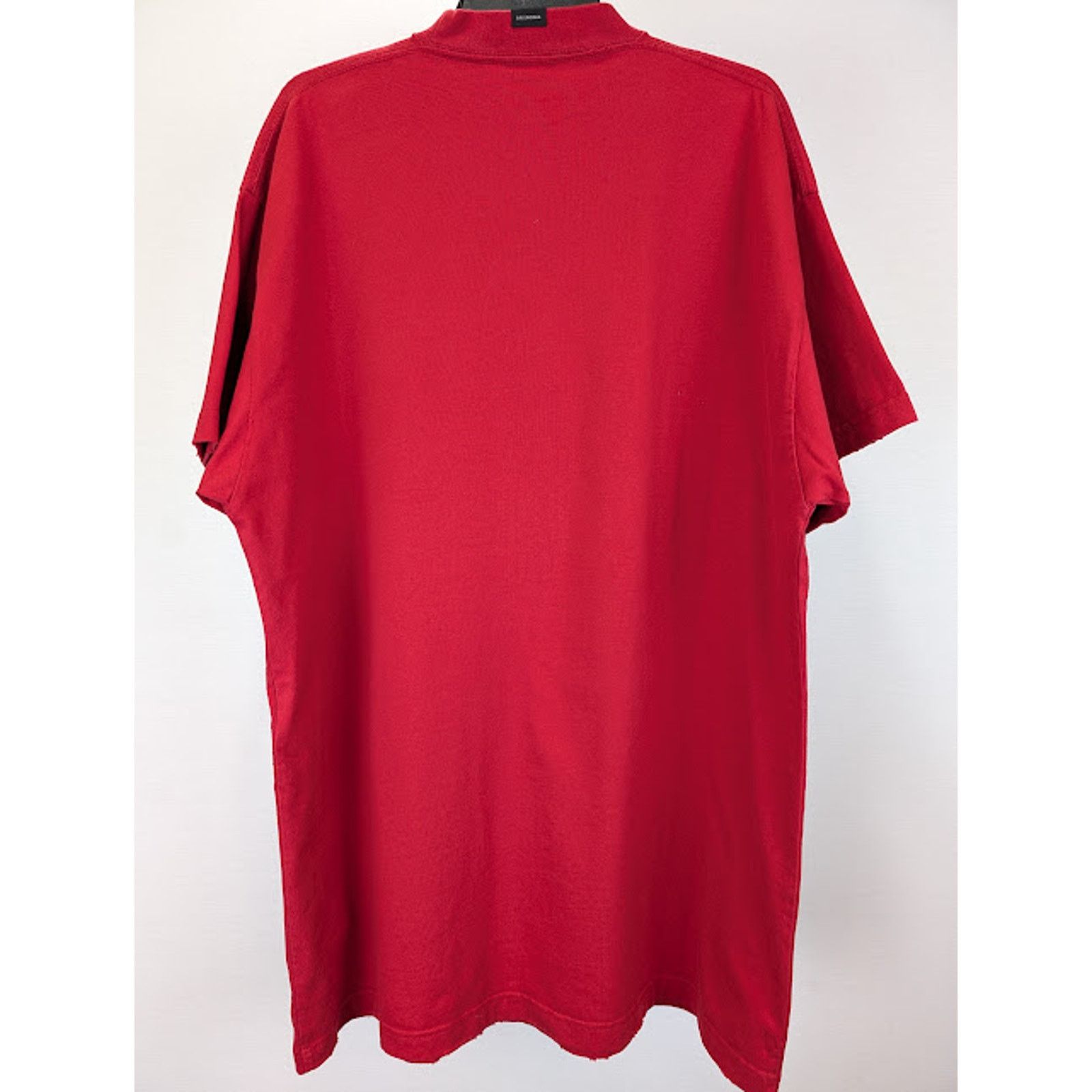 Balenciaga o1rshd1 Oversized T-Shirt in Faded Red Size US S / EU 44-46 / 1 - 10 Thumbnail