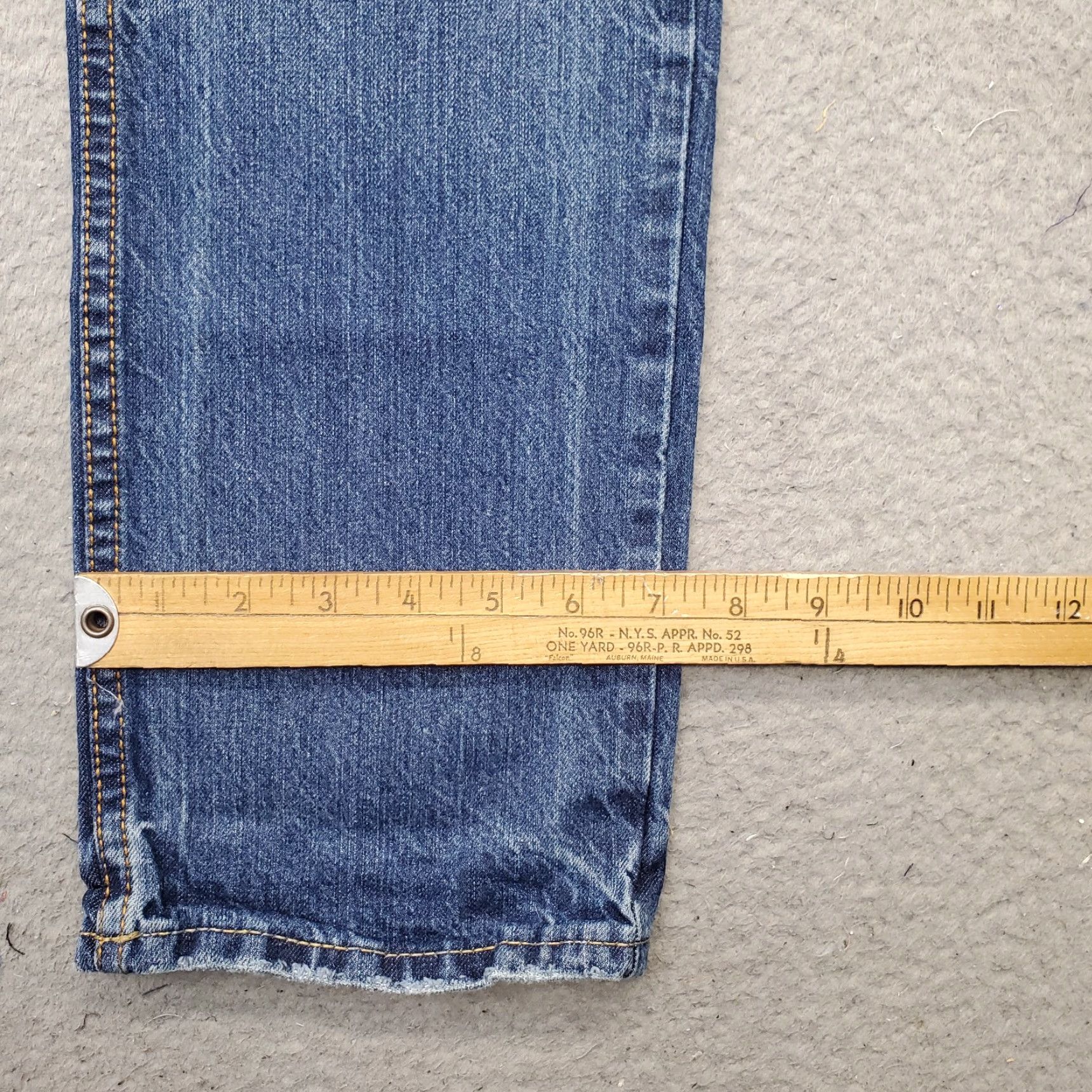 Vintage Aéropostale Jeans Womens 29 Blue Denim Essex Straight 5-Pocket Casual Streetwear Jeans Size 29" - 5 Thumbnail